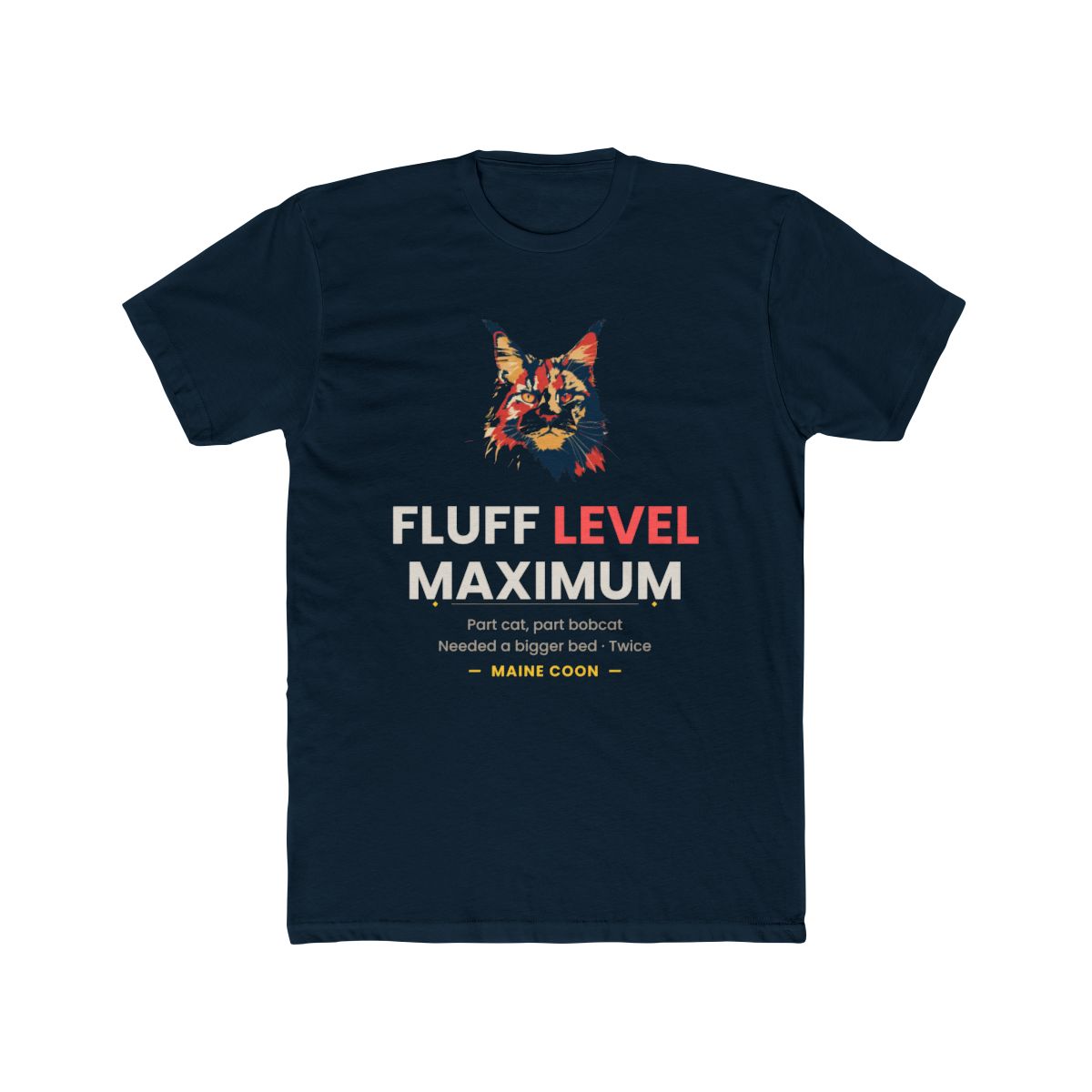 Maine Coon - Fluff Level Maximum - Solid Midnight Navy