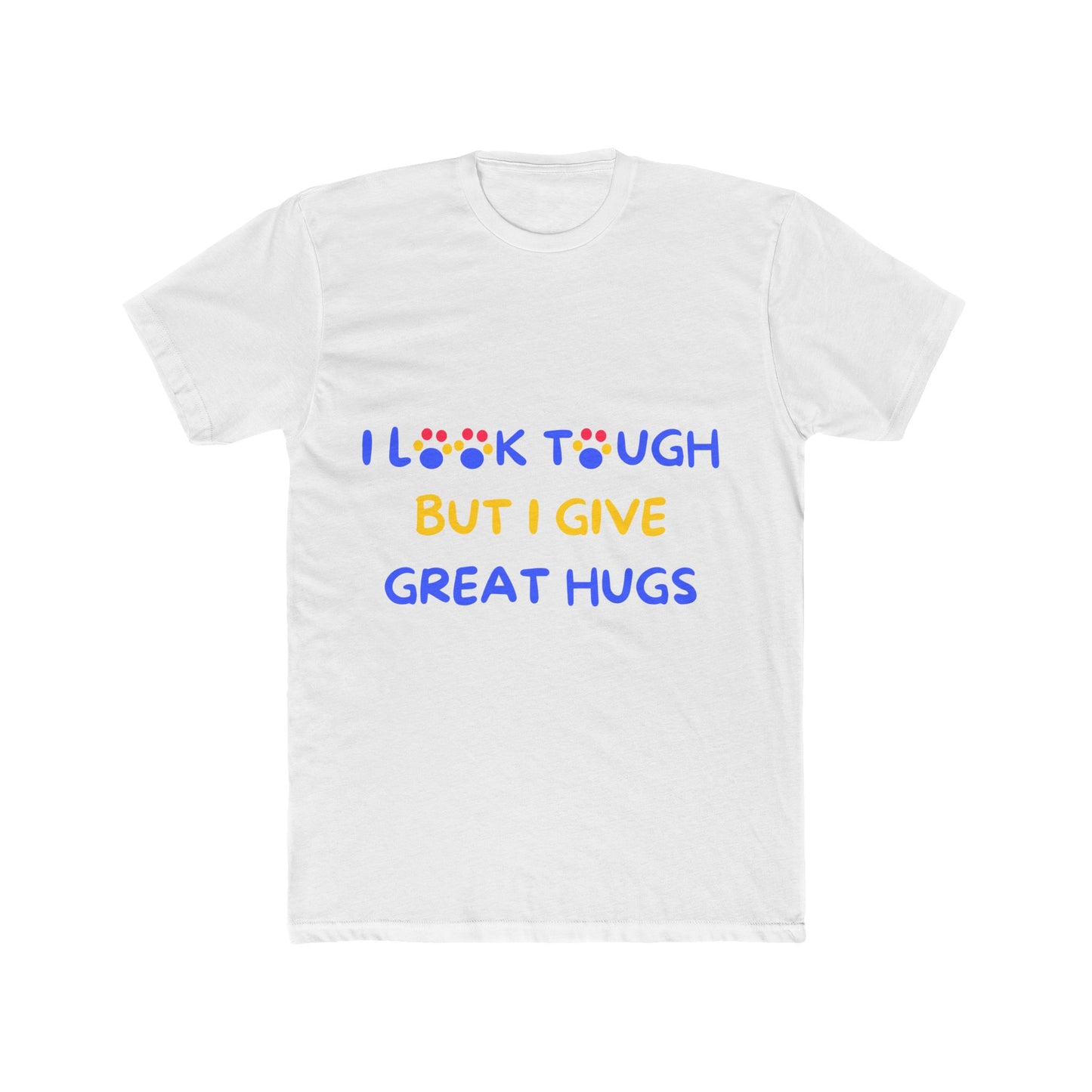 Rottweiler funny t-shirt variant 4 - Rottweiler - I Look Tough But I Give Great Hugs - black