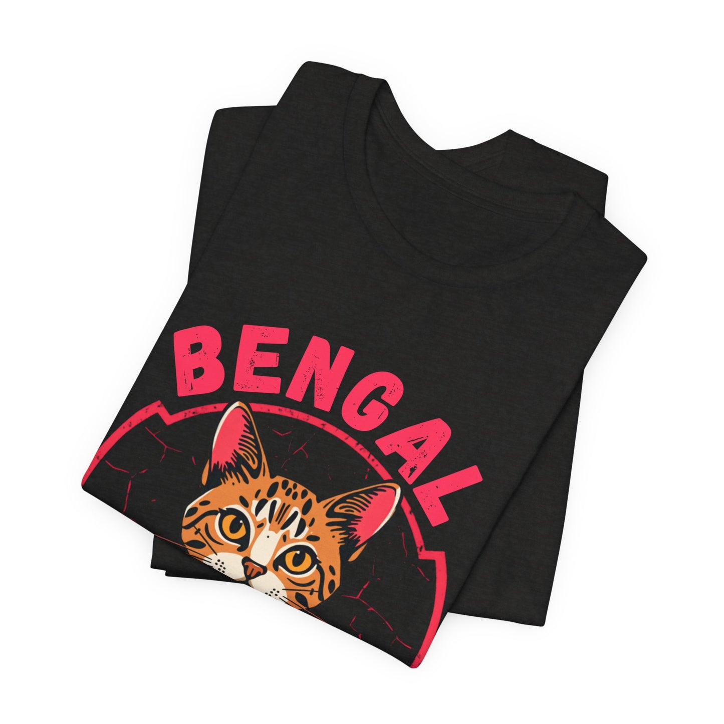 Bengal funny t-shirt variant 49 - Bengal Cat Funny T-Shirt - Wild At Heart Spoiled At Home - black