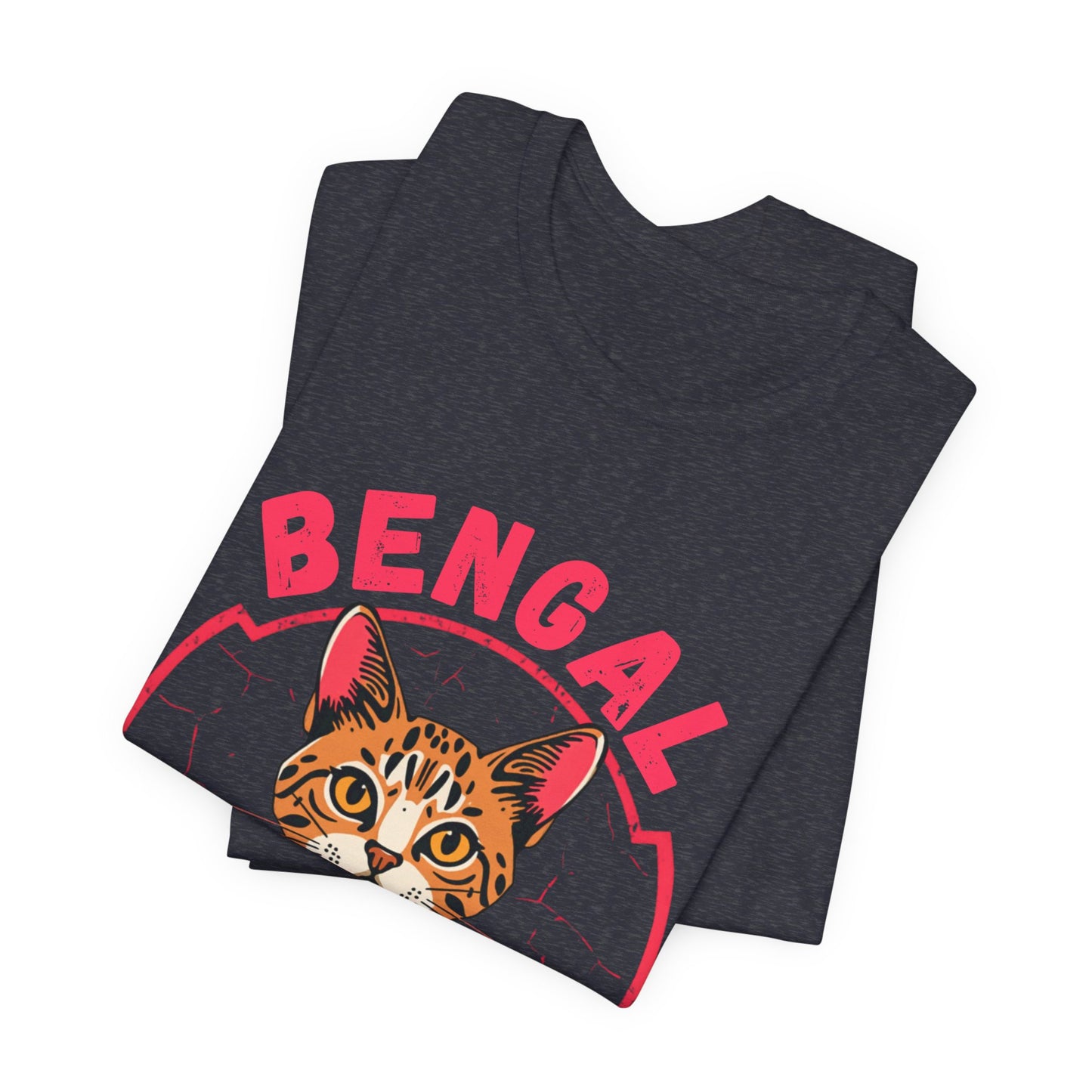 Bengal funny t-shirt variant 73 - Bengal Cat Funny T-Shirt - Wild At Heart Spoiled At Home - black