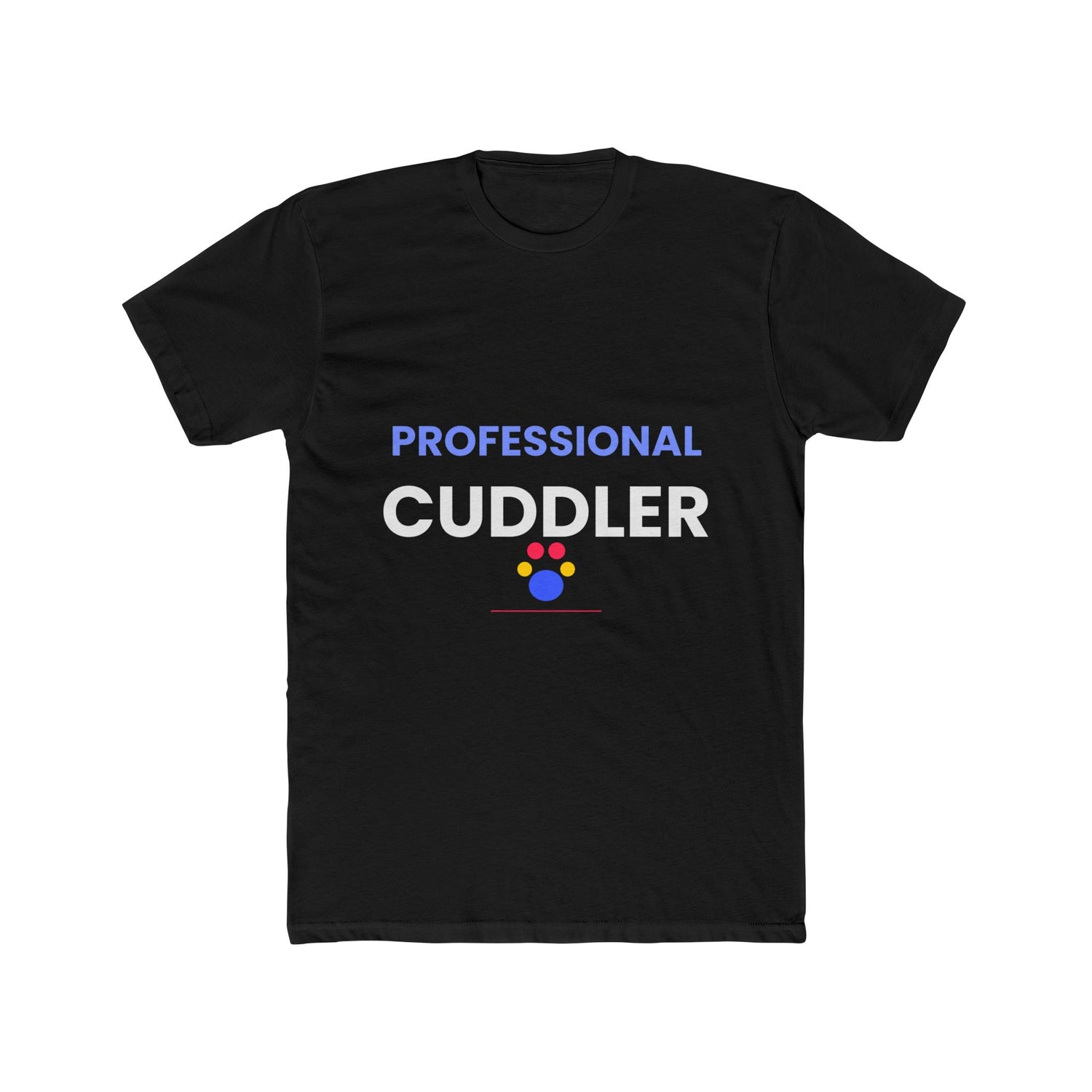 Cavalier King Charles funny t-shirt front - Cavalier King Charles - Professional Cuddler - black