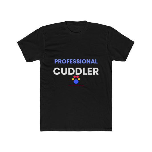 Cavalier King Charles funny t-shirt front - Cavalier King Charles - Professional Cuddler - black