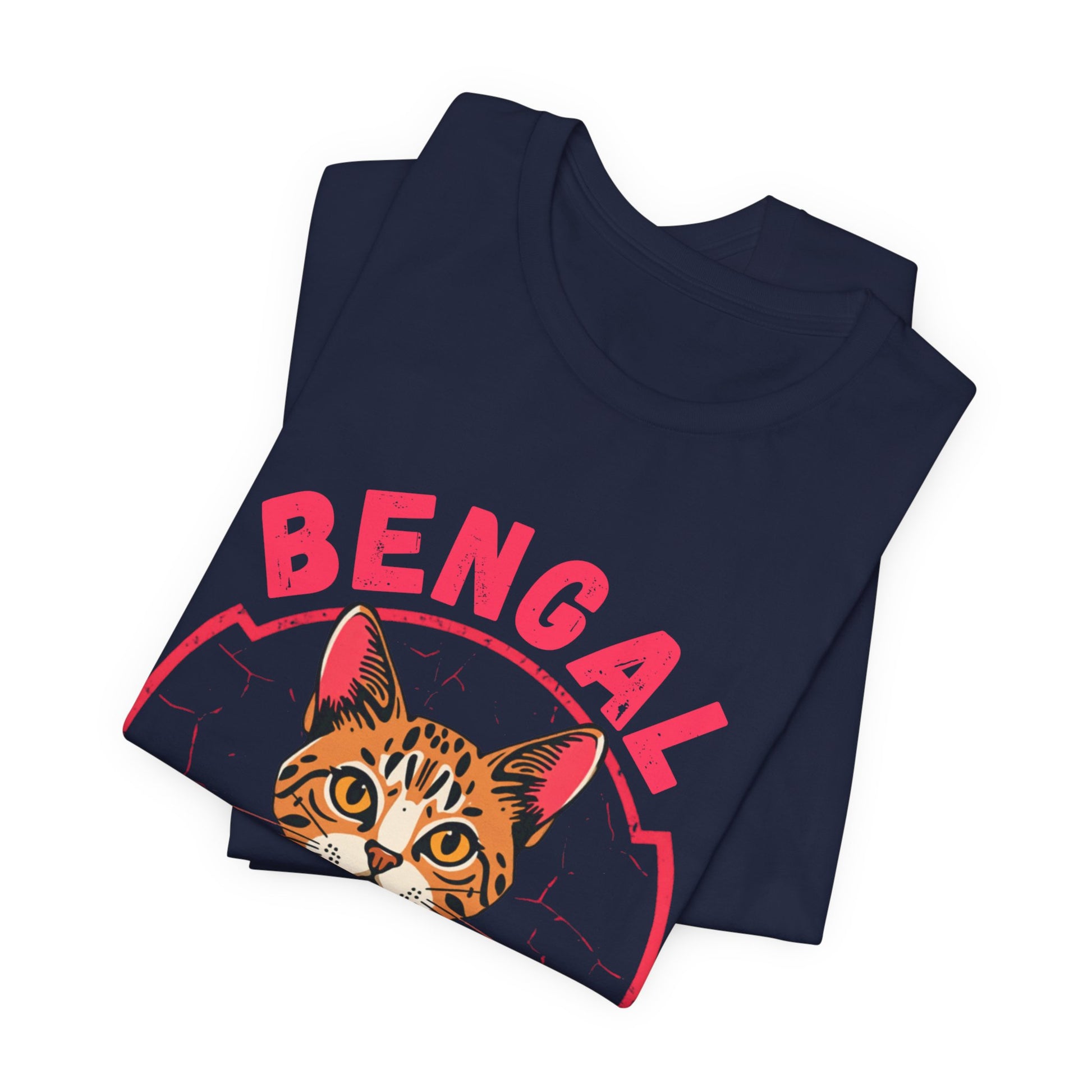 Bengal funny t-shirt variant 81 - Bengal Cat Funny T-Shirt - Wild At Heart Spoiled At Home - black