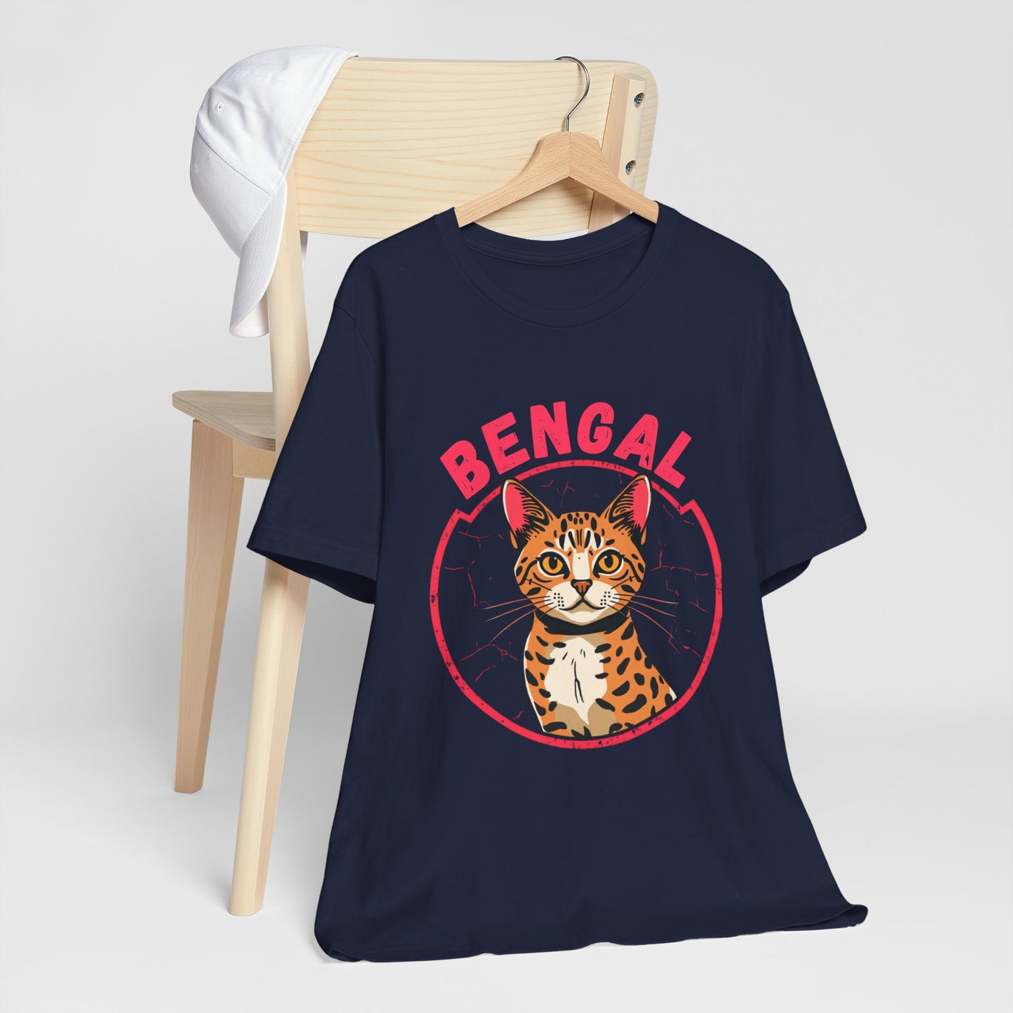 Bengal funny t-shirt variant 83 - Bengal Cat Funny T-Shirt - Wild At Heart Spoiled At Home - black
