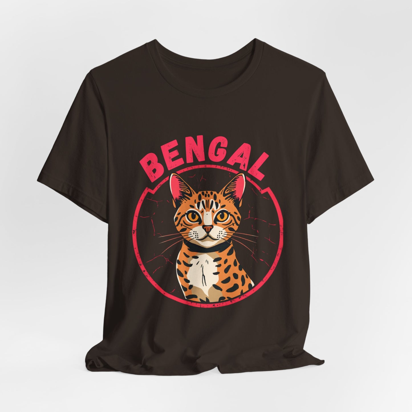 Bengal funny t-shirt variant 30 - Bengal Cat Funny T-Shirt - Wild At Heart Spoiled At Home - black