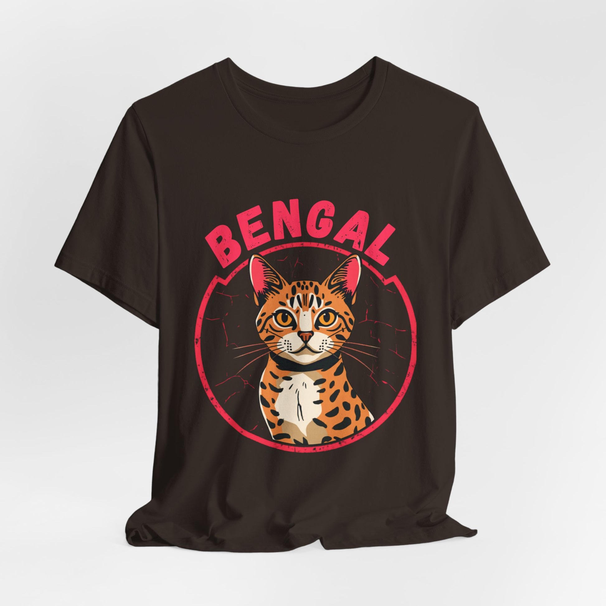 Bengal funny t-shirt variant 30 - Bengal Cat Funny T-Shirt - Wild At Heart Spoiled At Home - black