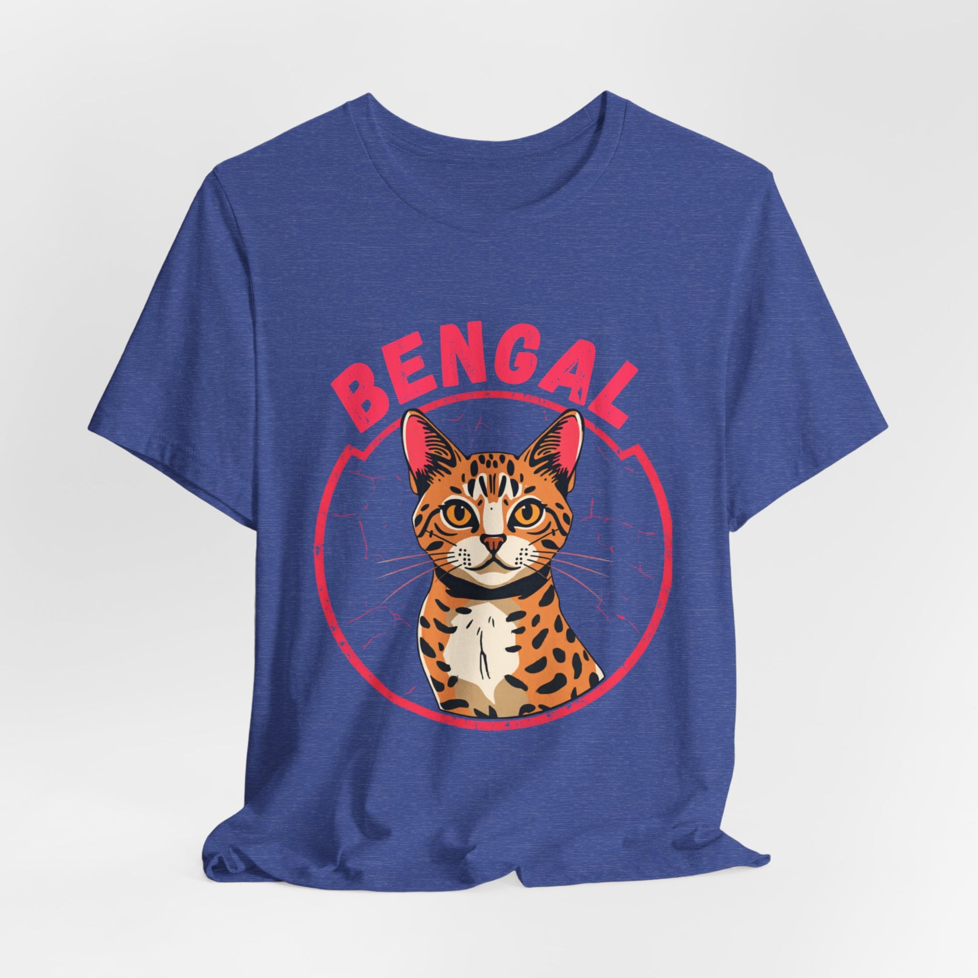 Bengal funny t-shirt variant 66 - Bengal Cat Funny T-Shirt - Wild At Heart Spoiled At Home - black