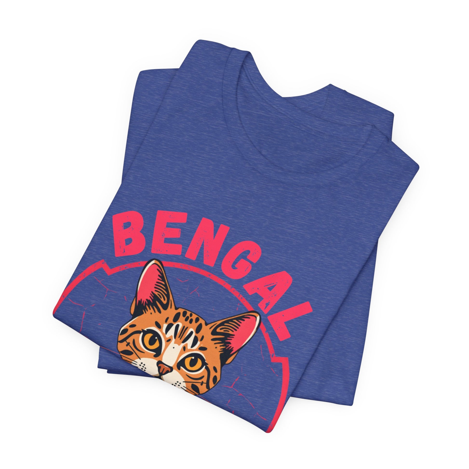 Bengal funny t-shirt variant 65 - Bengal Cat Funny T-Shirt - Wild At Heart Spoiled At Home - black
