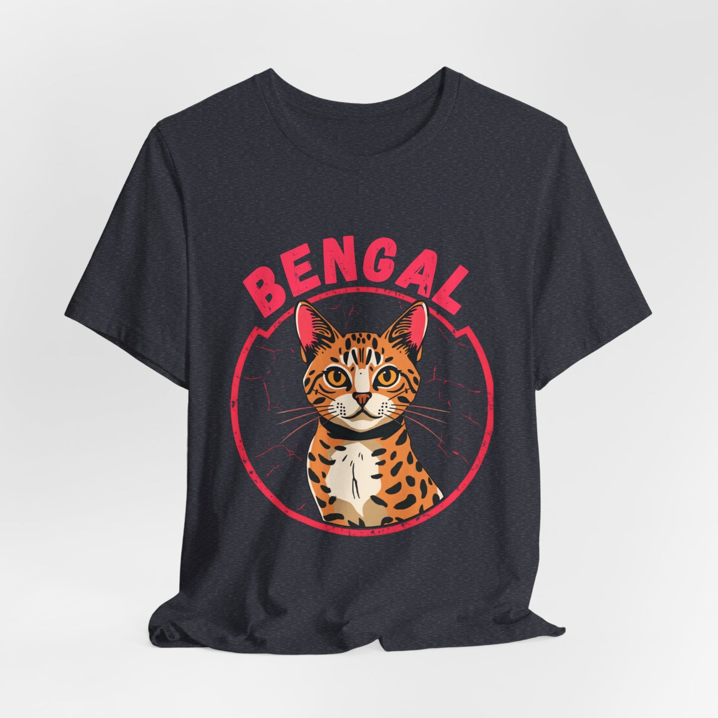 Bengal funny t-shirt variant 74 - Bengal Cat Funny T-Shirt - Wild At Heart Spoiled At Home - black