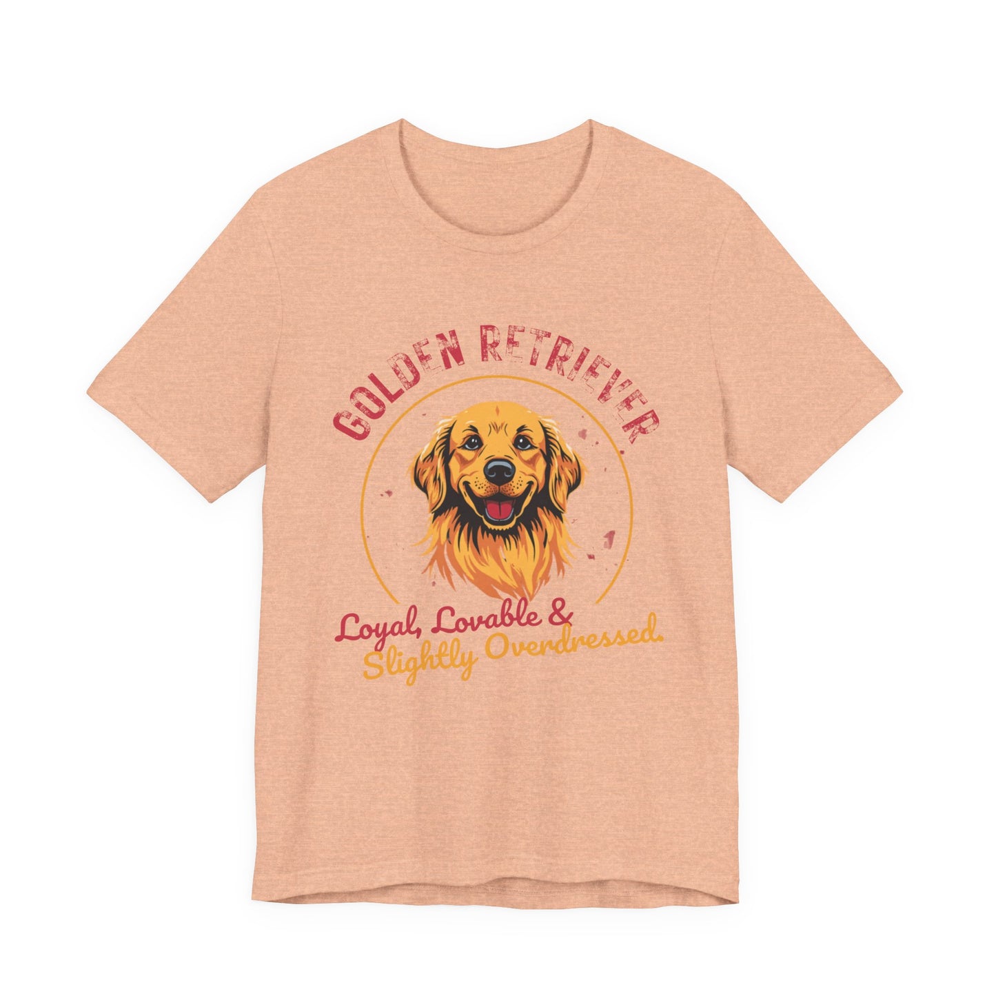 Golden Retriever funny t-shirt variant 7 - Golden Retriever Funny T-Shirt - Loyal Lovable & Slightly Overdressed - black