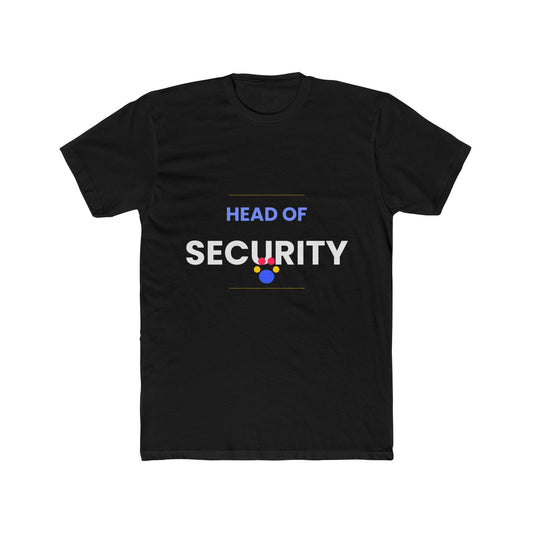German Shepherd funny t-shirt front - German Shepherd - Head Of Security - black