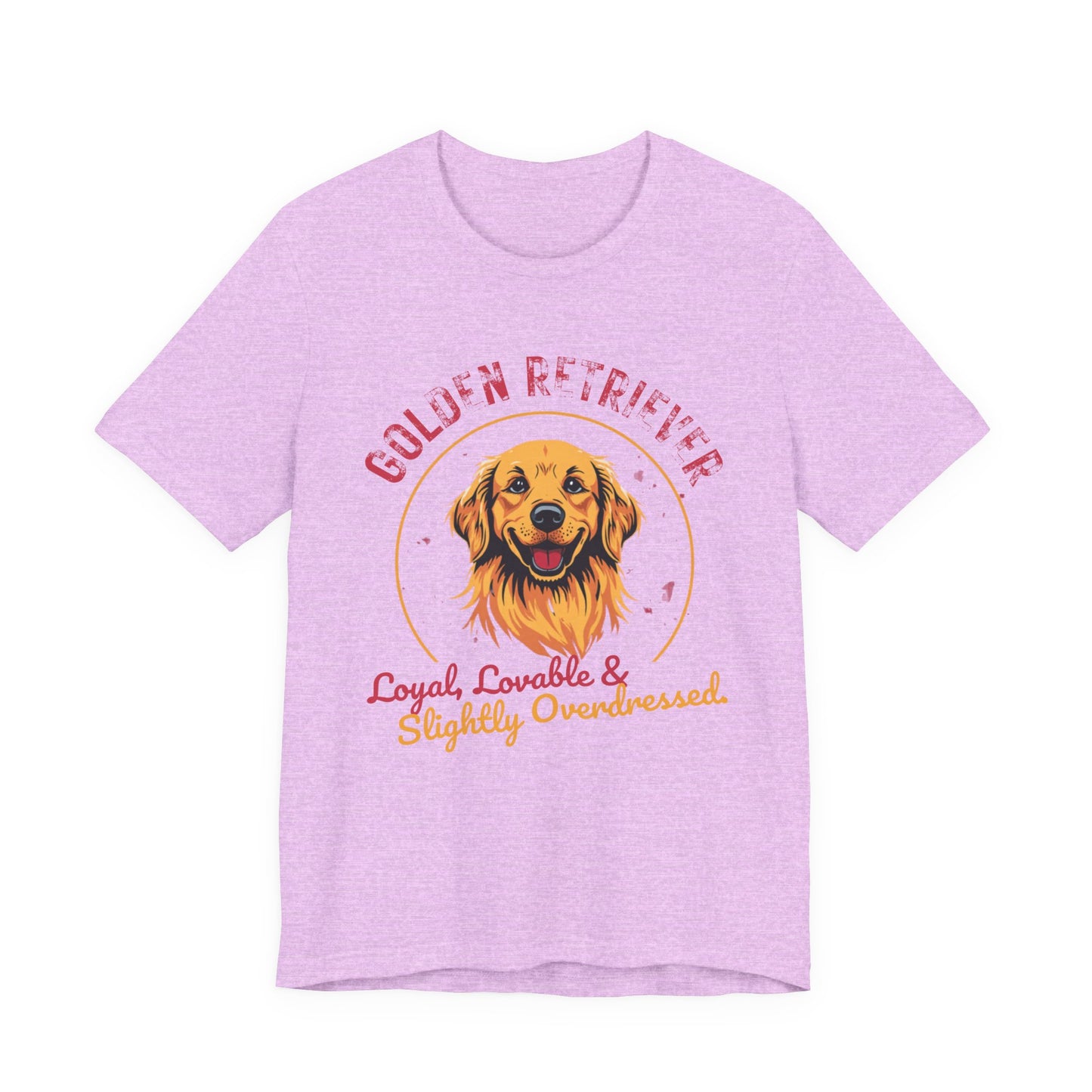 Golden Retriever funny t-shirt variant 17 - Golden Retriever Funny T-Shirt - Loyal Lovable & Slightly Overdressed - black