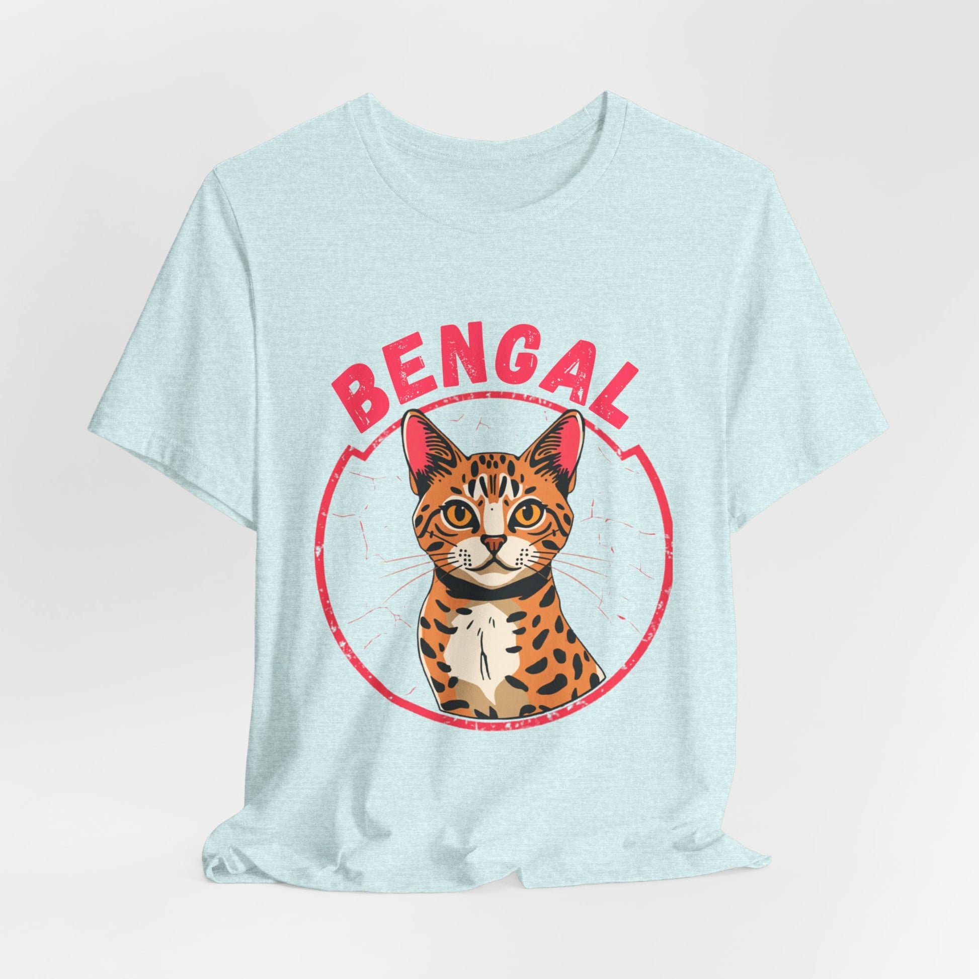 Bengal funny t-shirt variant 54 - Bengal Cat Funny T-Shirt - Wild At Heart Spoiled At Home - black