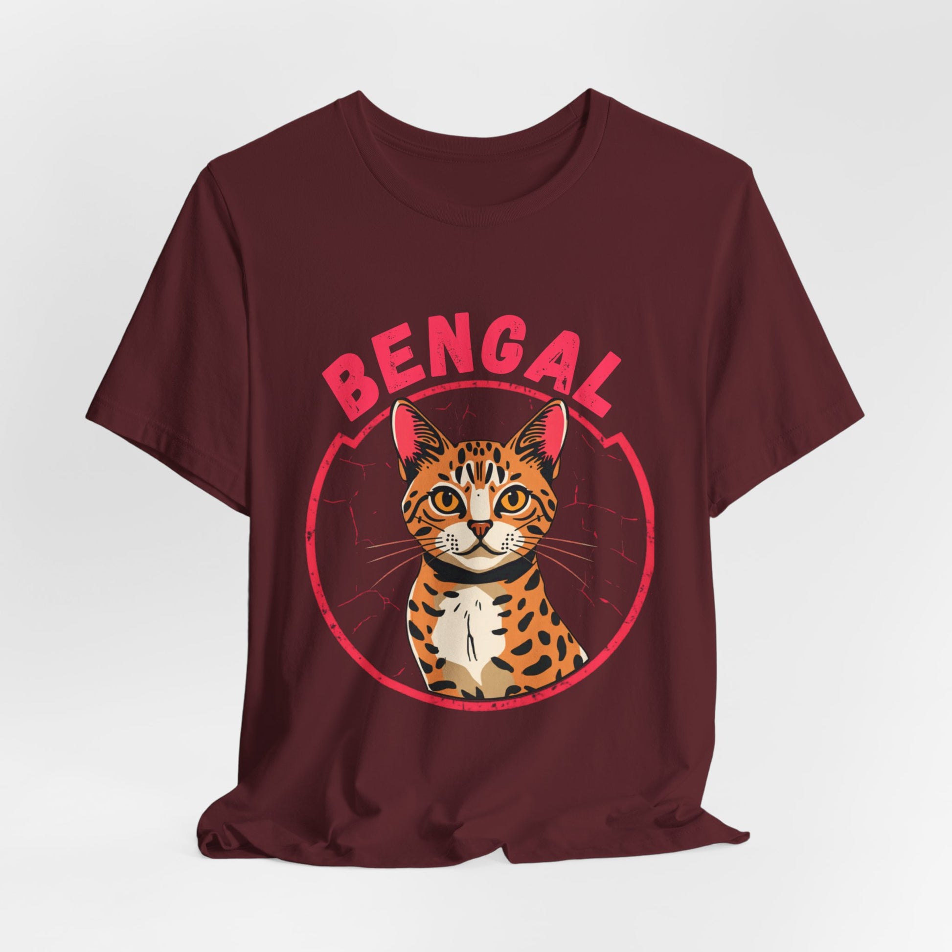 Bengal funny t-shirt variant 90 - Bengal Cat Funny T-Shirt - Wild At Heart Spoiled At Home - black