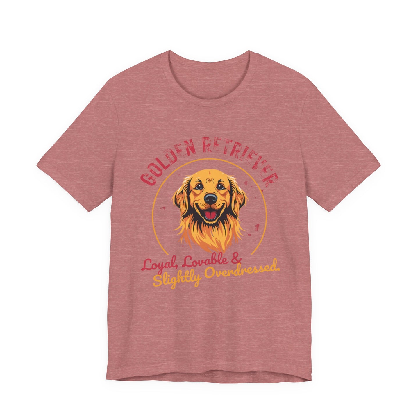 Golden Retriever funny t-shirt variant 3 - Golden Retriever Funny T-Shirt - Loyal Lovable & Slightly Overdressed - black
