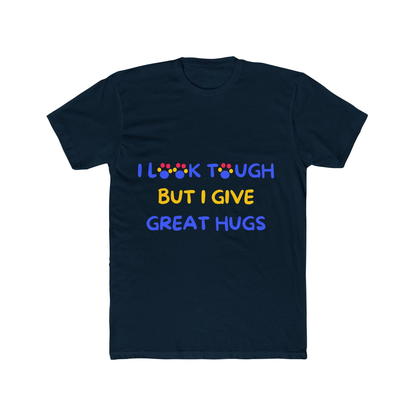 Rottweiler funny t-shirt variant 3 - Rottweiler - I Look Tough But I Give Great Hugs - black