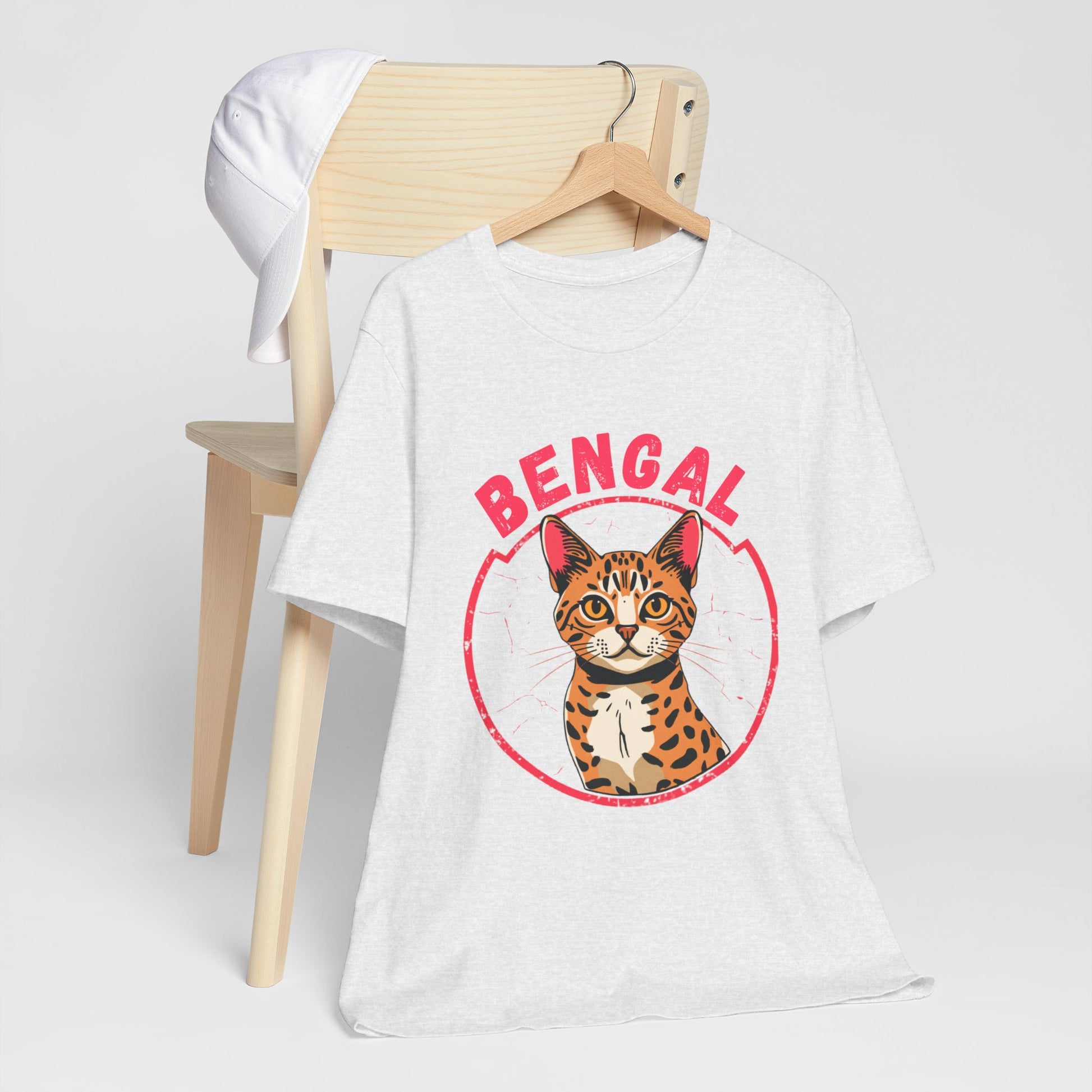 Bengal funny t-shirt variant 27 - Bengal Cat Funny T-Shirt - Wild At Heart Spoiled At Home - black