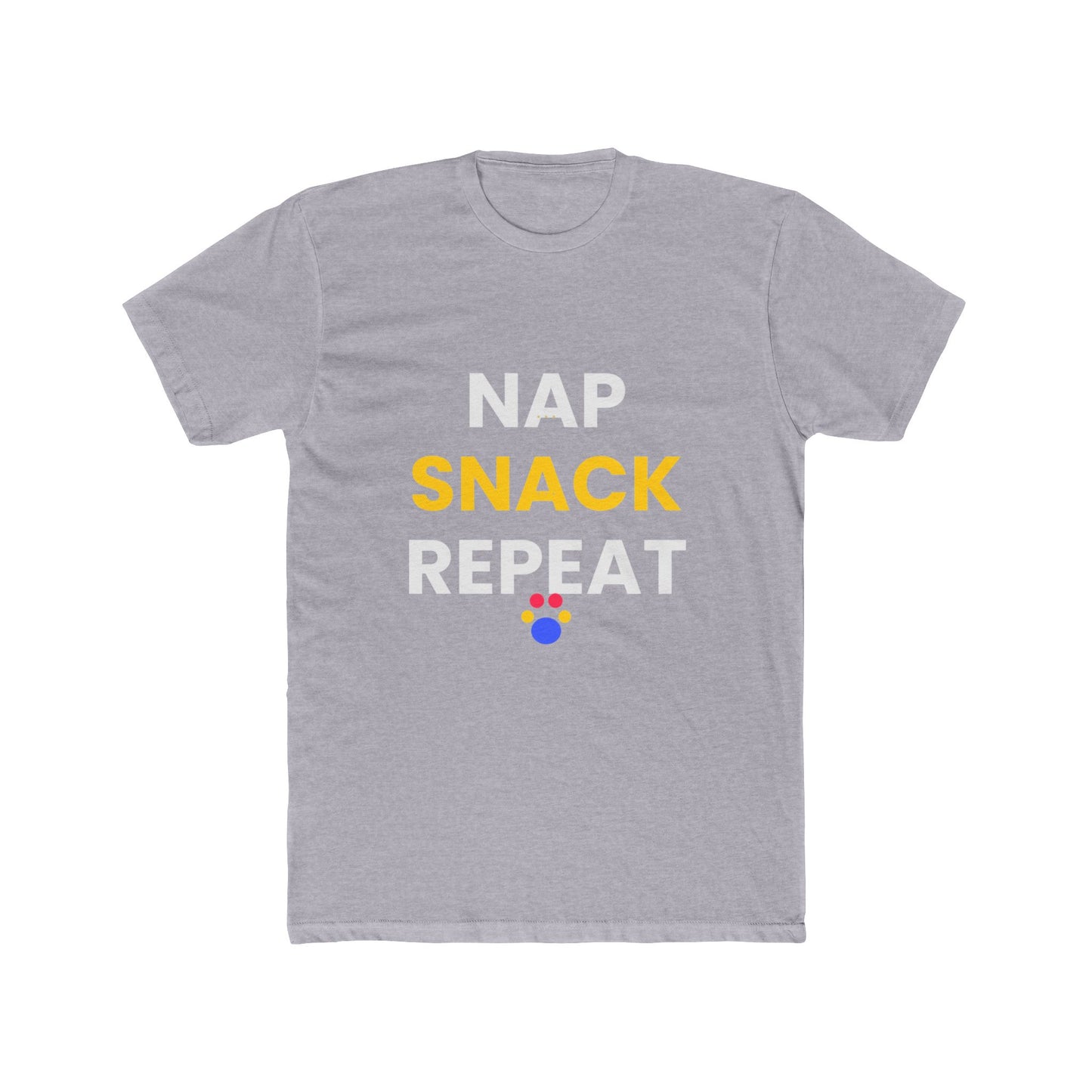Cat funny t-shirt variant 2 - Persian Cat - Nap Snack Repeat - black