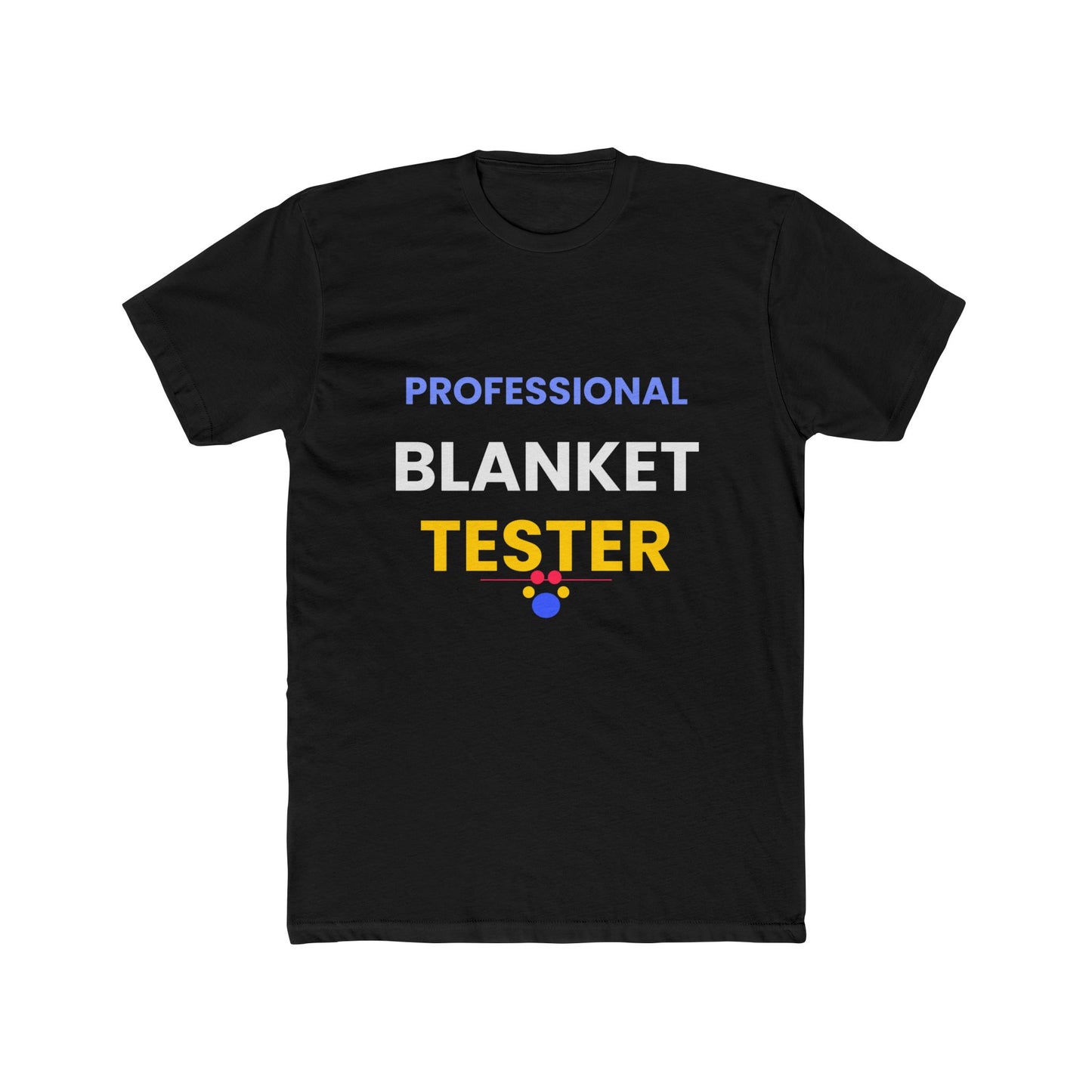 Cat funny t-shirt front - Ragdoll Cat - Professional Blanket Tester - black