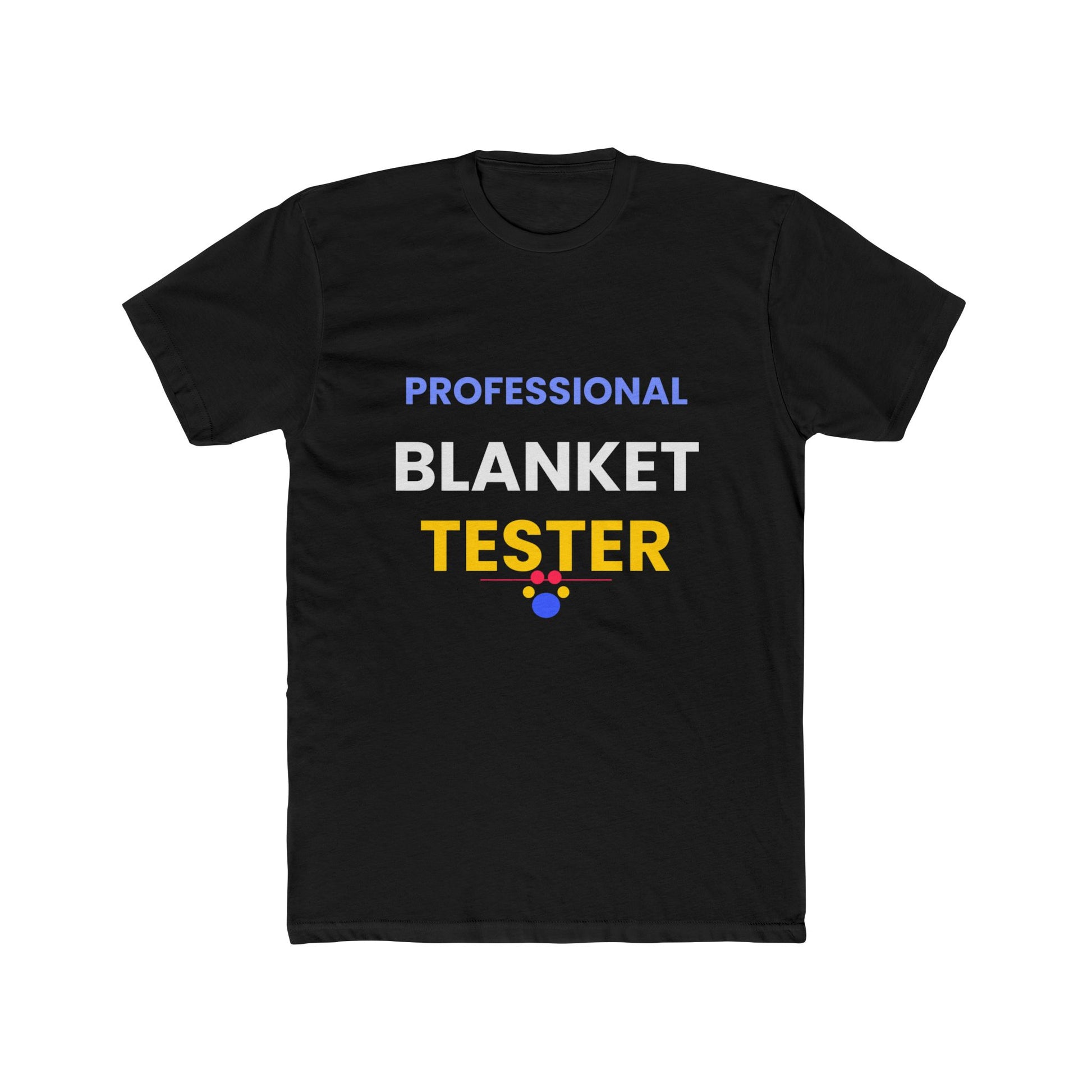 Cat funny t-shirt front - Ragdoll Cat - Professional Blanket Tester - black