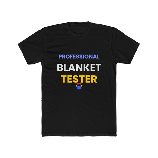 Cat funny t-shirt front - Ragdoll Cat - Professional Blanket Tester - black