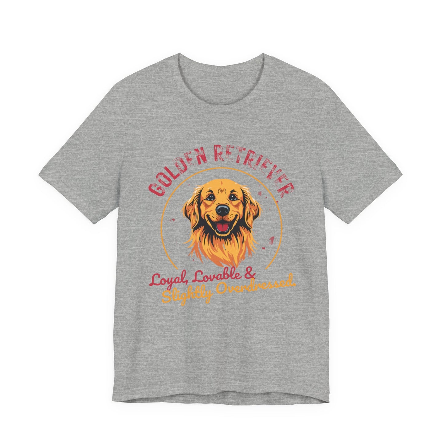 Golden Retriever funny t-shirt variant 11 - Golden Retriever Funny T-Shirt - Loyal Lovable & Slightly Overdressed - black