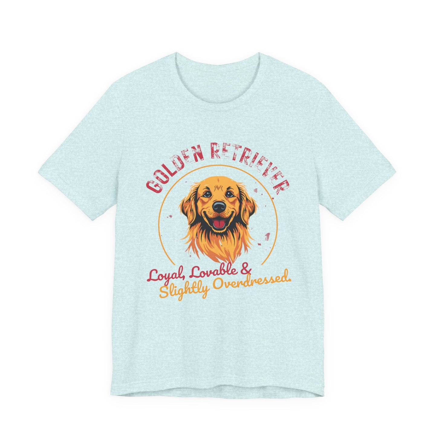 Golden Retriever funny t-shirt variant 9 - Golden Retriever Funny T-Shirt - Loyal Lovable & Slightly Overdressed - black