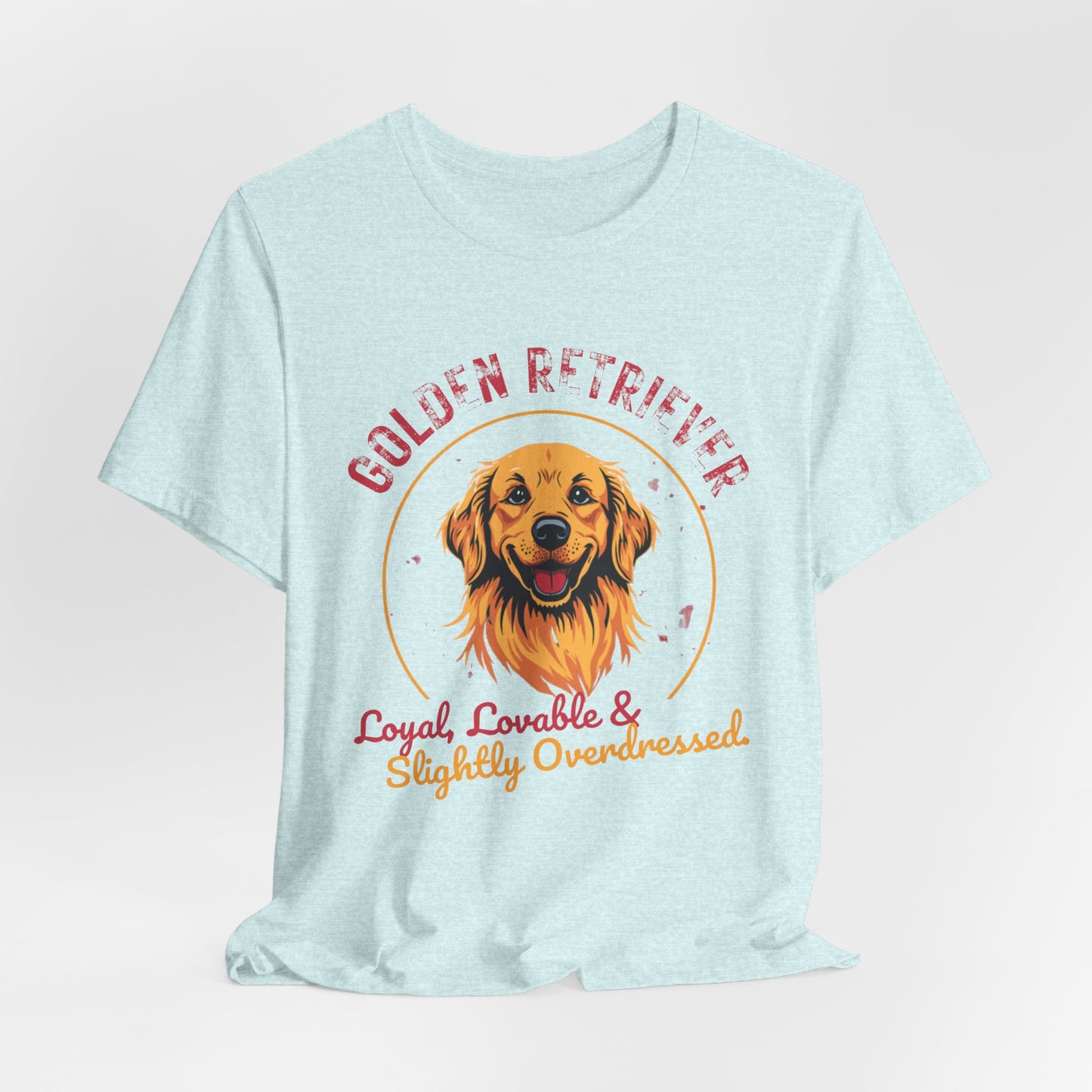 Golden Retriever funny t-shirt variant 46 - Golden Retriever Funny T-Shirt - Loyal Lovable & Slightly Overdressed - black
