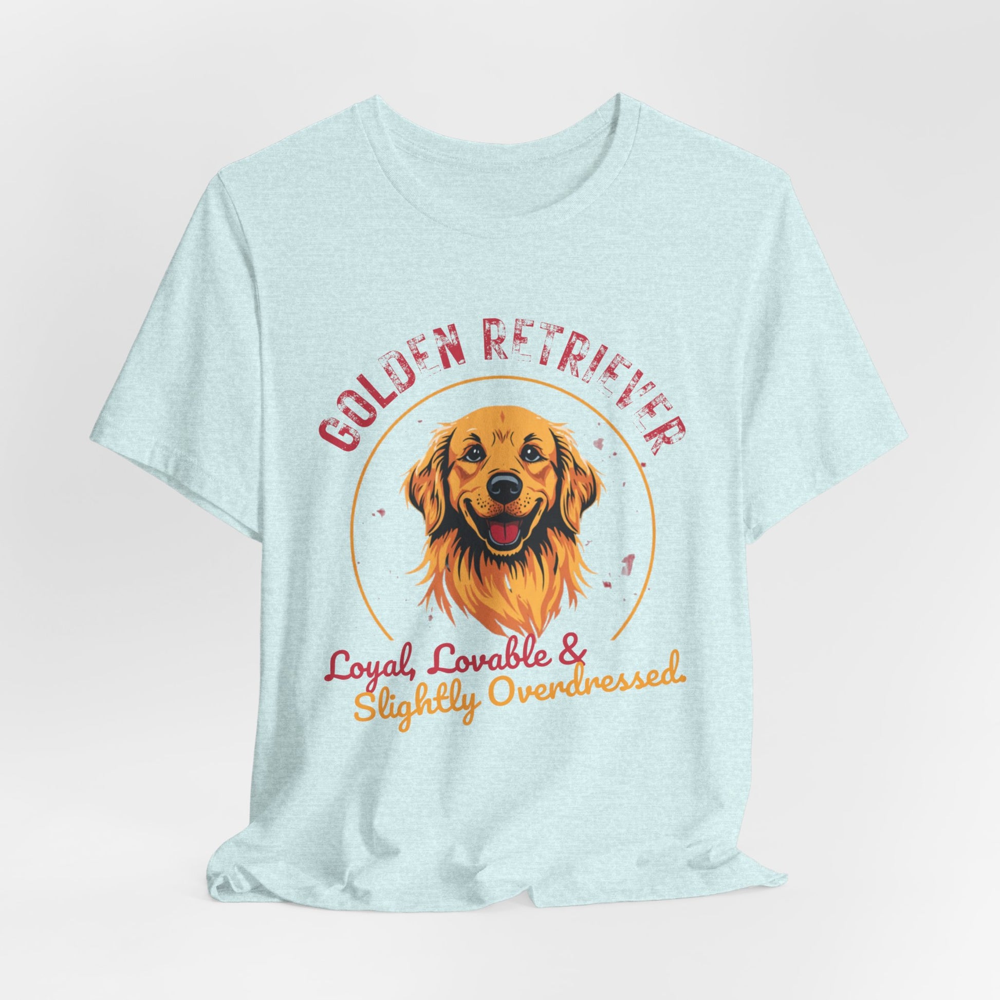 Golden Retriever funny t-shirt variant 46 - Golden Retriever Funny T-Shirt - Loyal Lovable & Slightly Overdressed - black