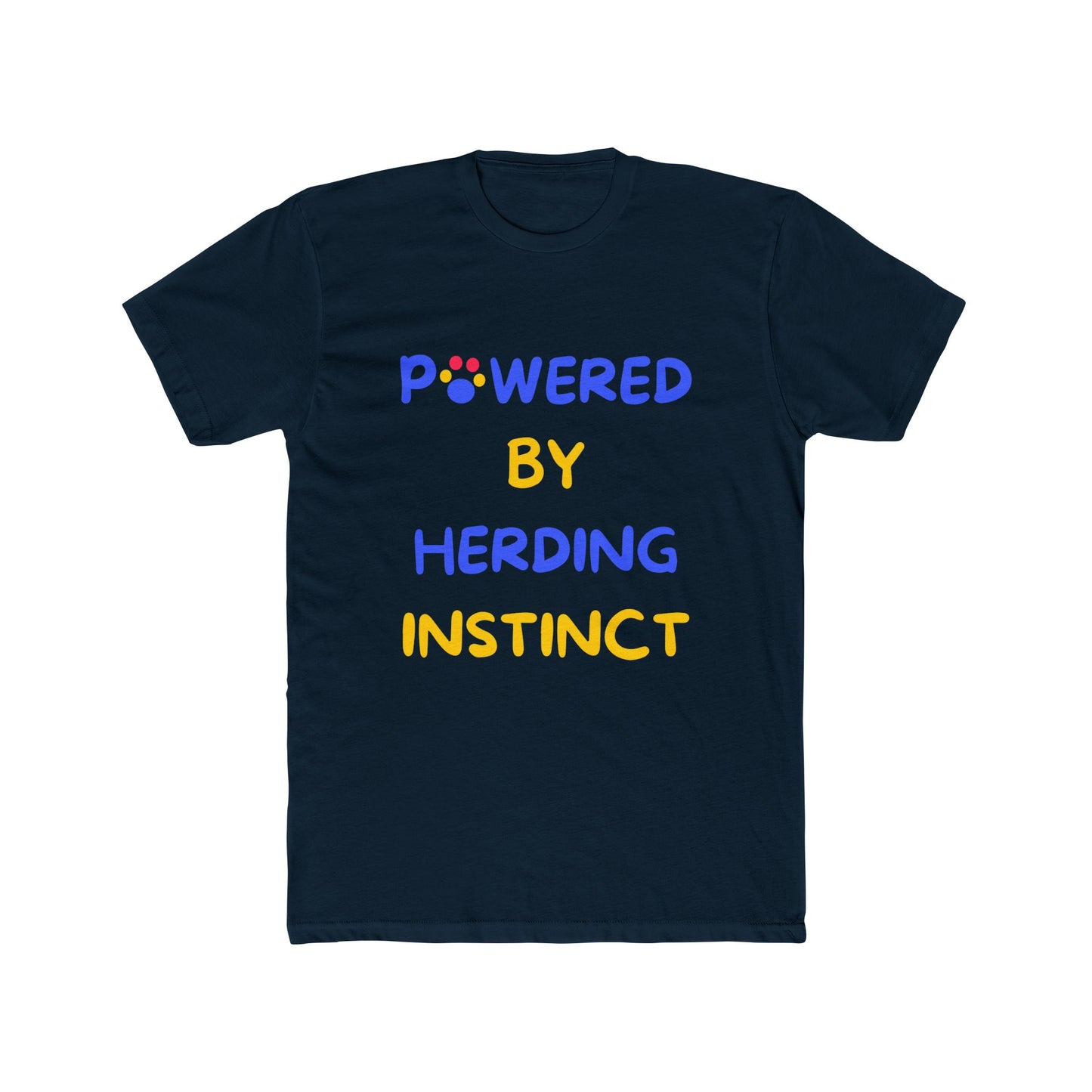Australian Shepherd funny t-shirt variant 4 - Australian Shepherd - Powered By Herding Instinct - black