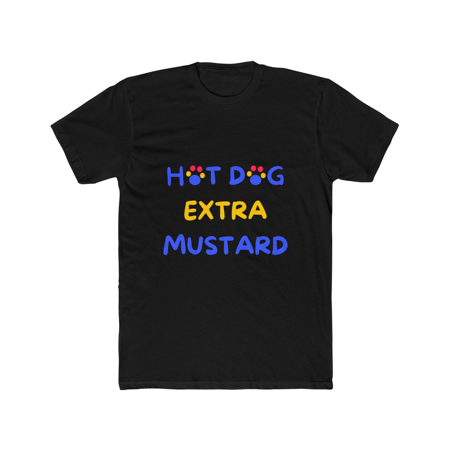 Dachshund funny t-shirt front - Dachshund - Hot Dog Extra Mustard - black