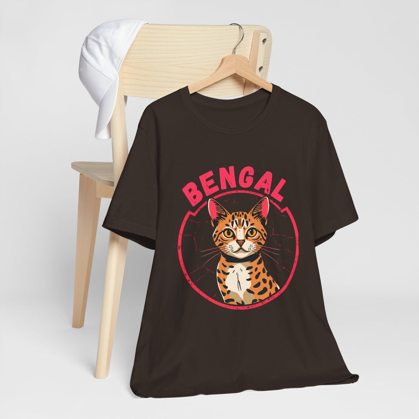 Bengal funny t-shirt variant 31 - Bengal Cat Funny T-Shirt - Wild At Heart Spoiled At Home - black
