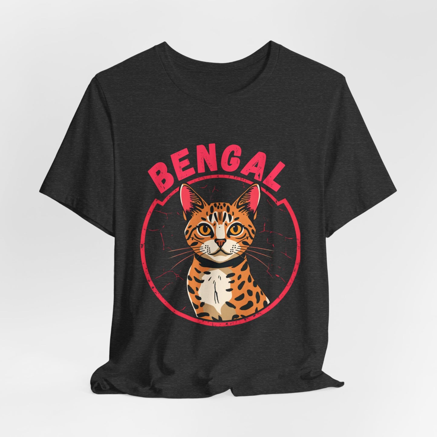 Bengal funny t-shirt variant 70 - Bengal Cat Funny T-Shirt - Wild At Heart Spoiled At Home - black