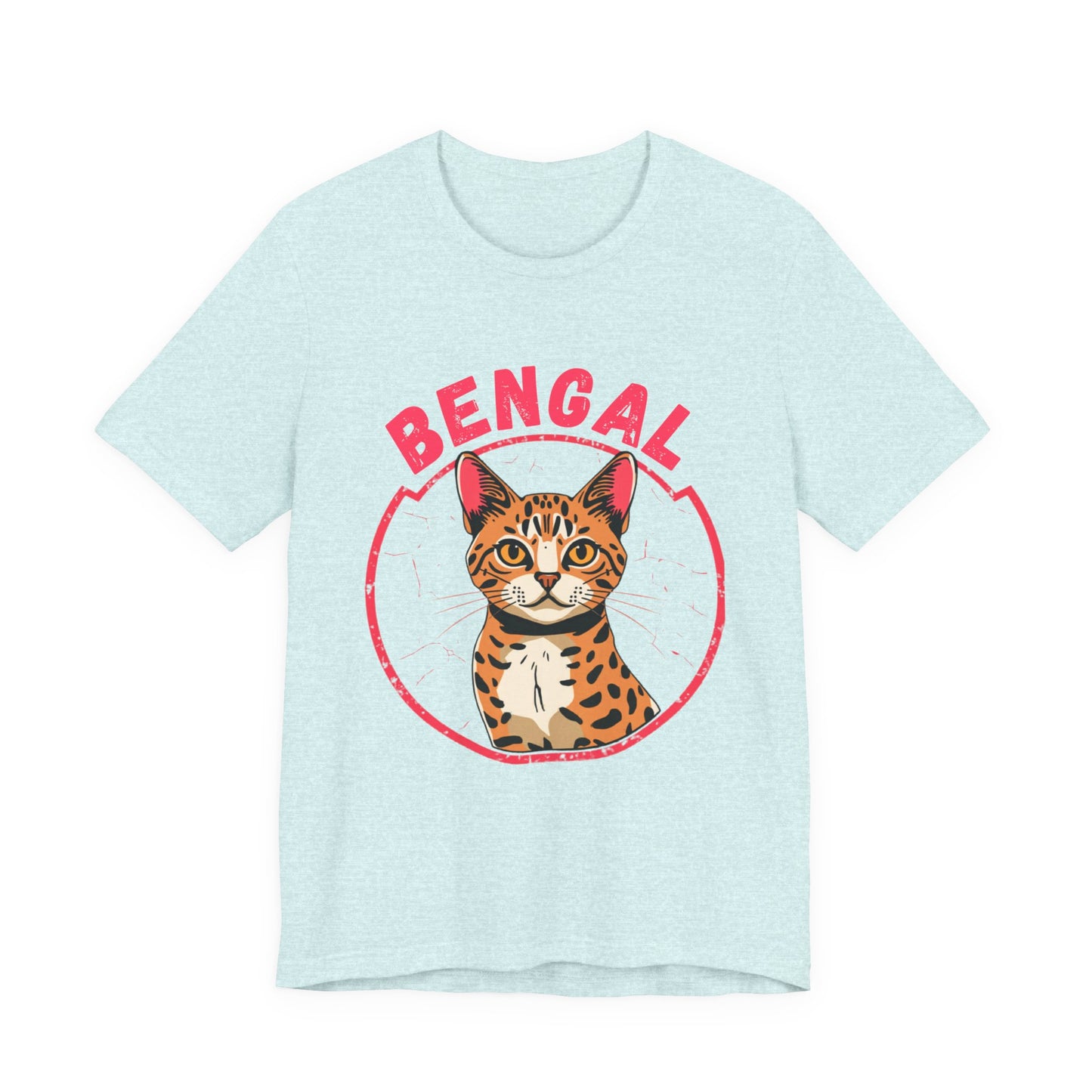 Bengal funny t-shirt variant 9 - Bengal Cat Funny T-Shirt - Wild At Heart Spoiled At Home - black