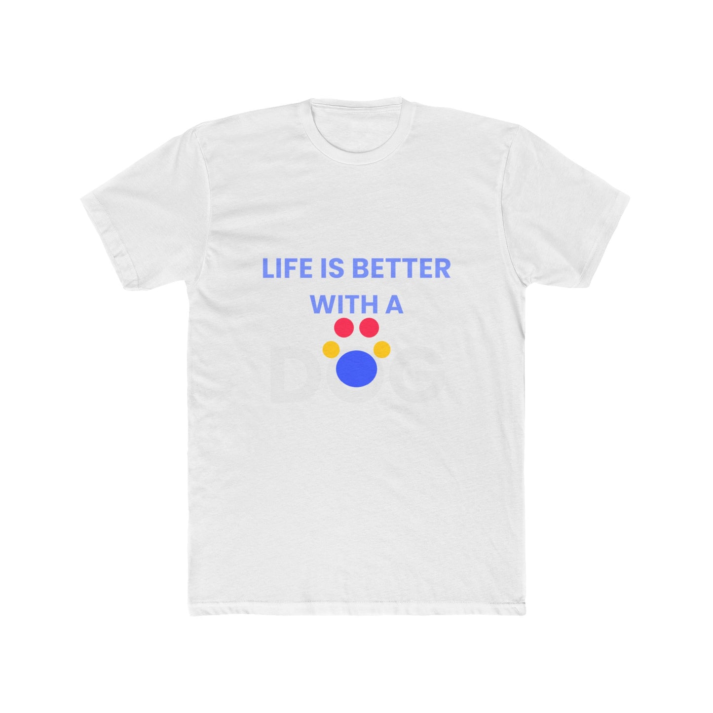 Golden Retriever funny t-shirt variant 4 - Golden Retriever - Life Is Better With A Dog - black
