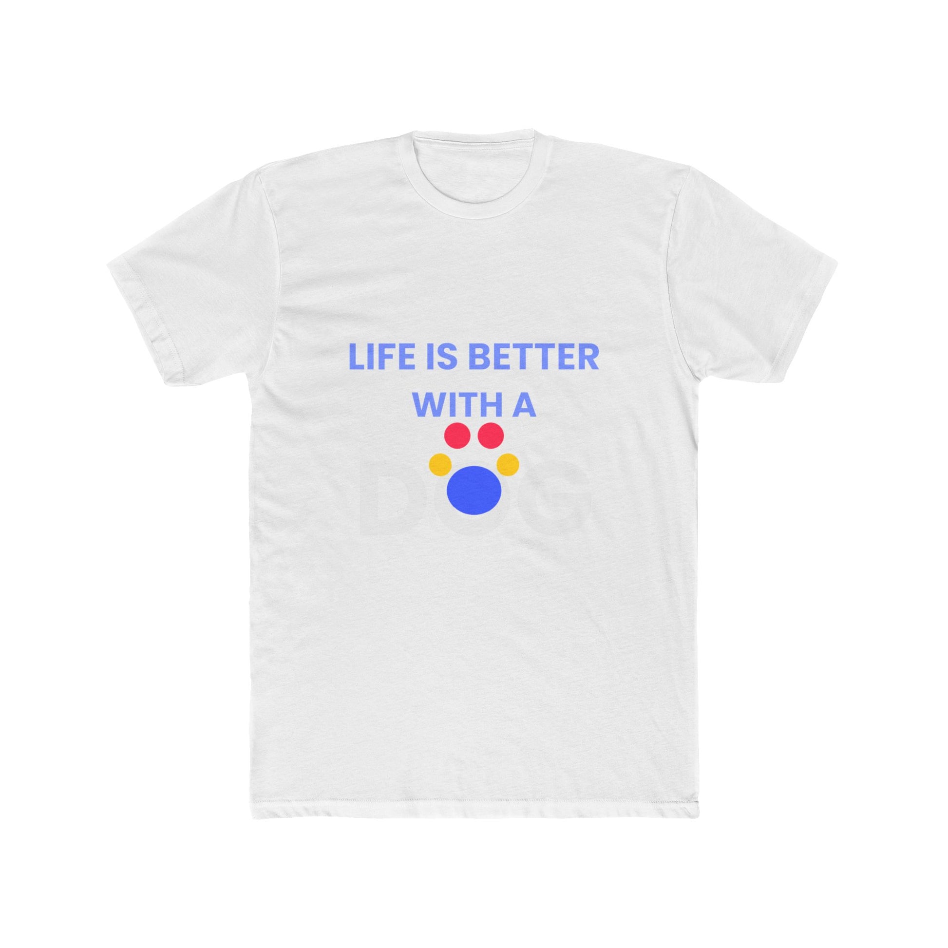Golden Retriever funny t-shirt variant 4 - Golden Retriever - Life Is Better With A Dog - black