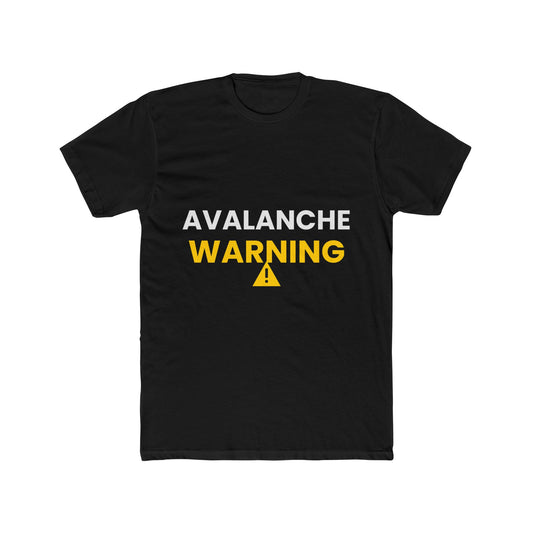 Husky funny t-shirt front - Husky - Avalanche Warning - black