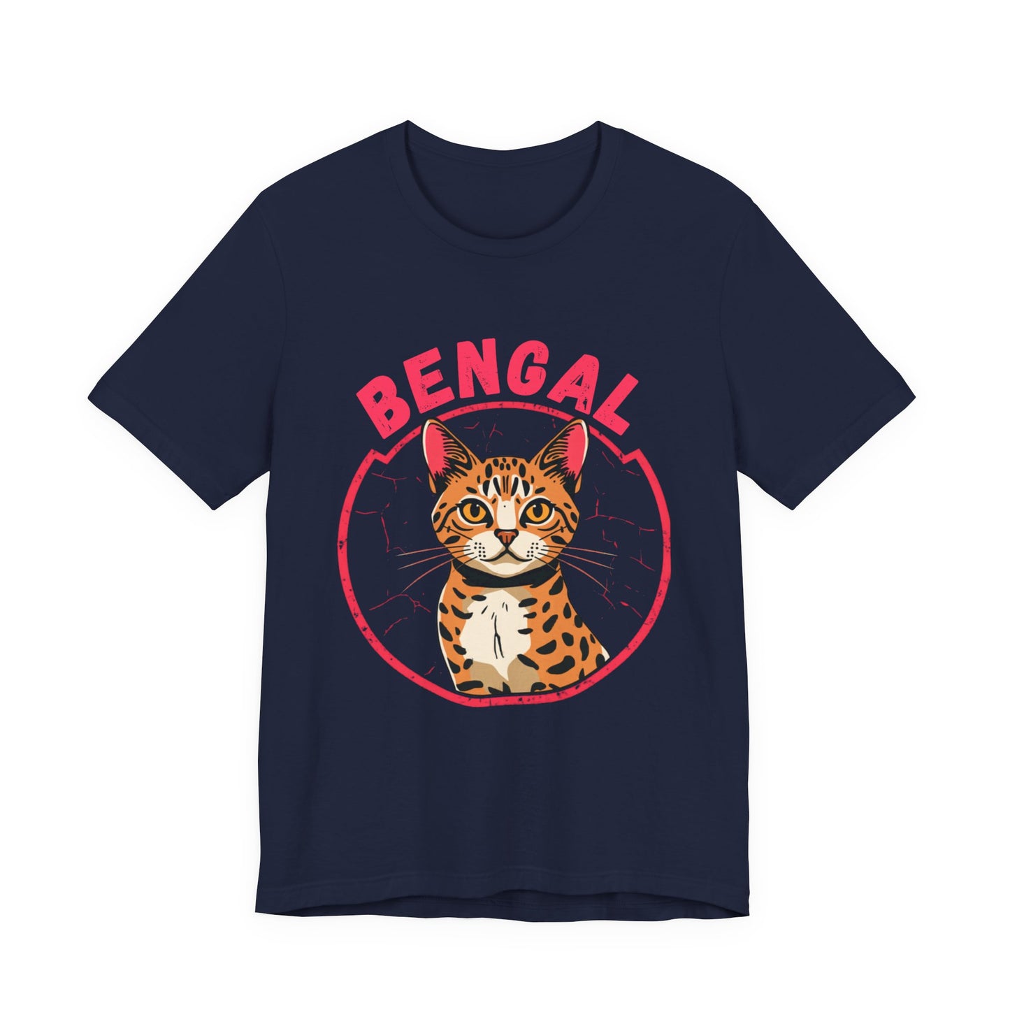 Bengal funny t-shirt variant 16 - Bengal Cat Funny T-Shirt - Wild At Heart Spoiled At Home - black
