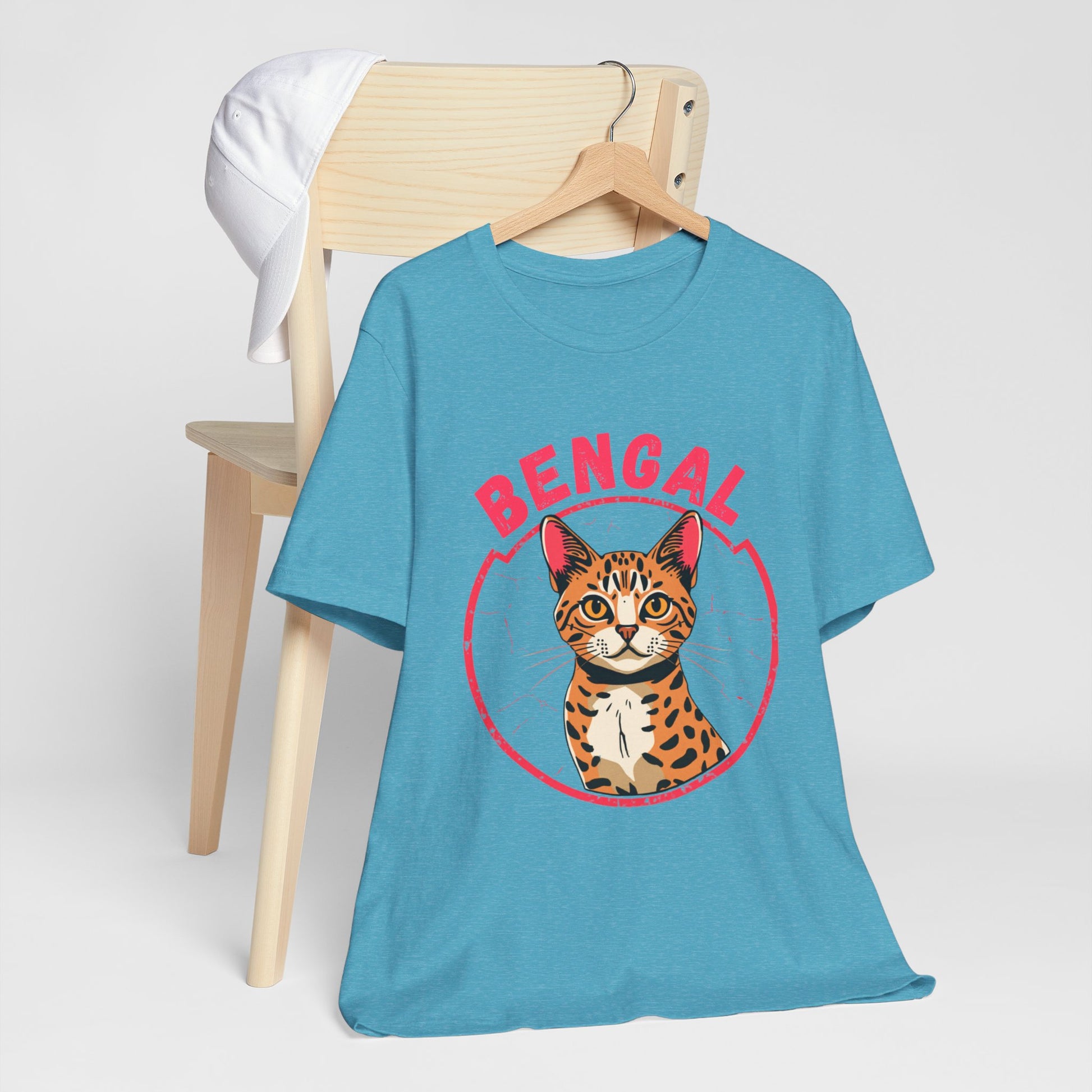 Bengal funny t-shirt variant 79 - Bengal Cat Funny T-Shirt - Wild At Heart Spoiled At Home - black