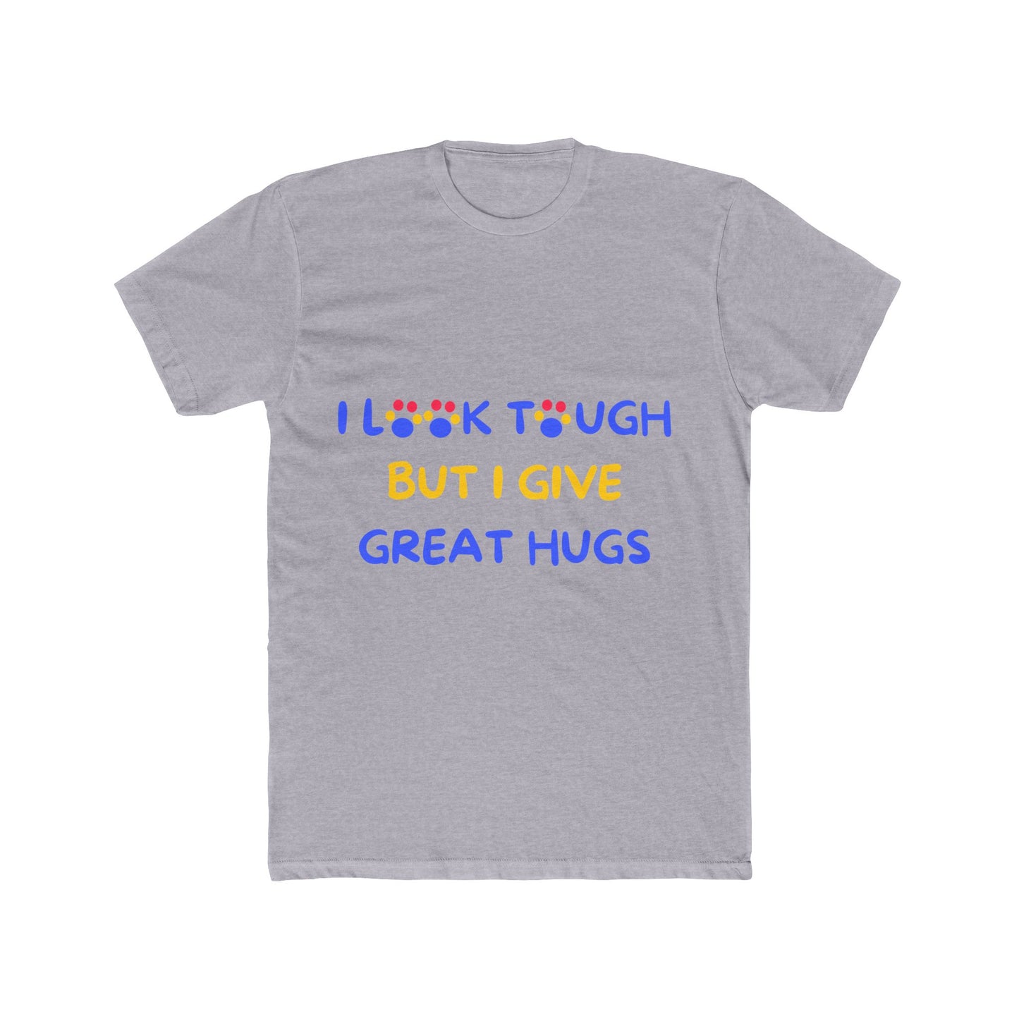 Rottweiler funny t-shirt variant 2 - Rottweiler - I Look Tough But I Give Great Hugs - black