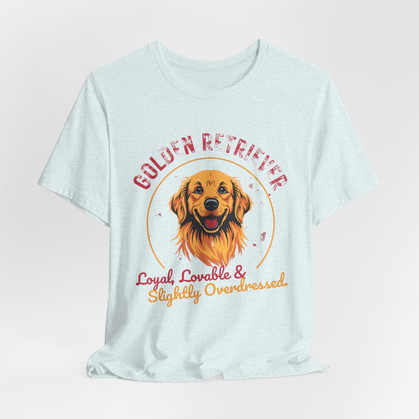 Golden Retriever funny t-shirt variant 49 - Golden Retriever Funny T-Shirt - Loyal Lovable & Slightly Overdressed - black