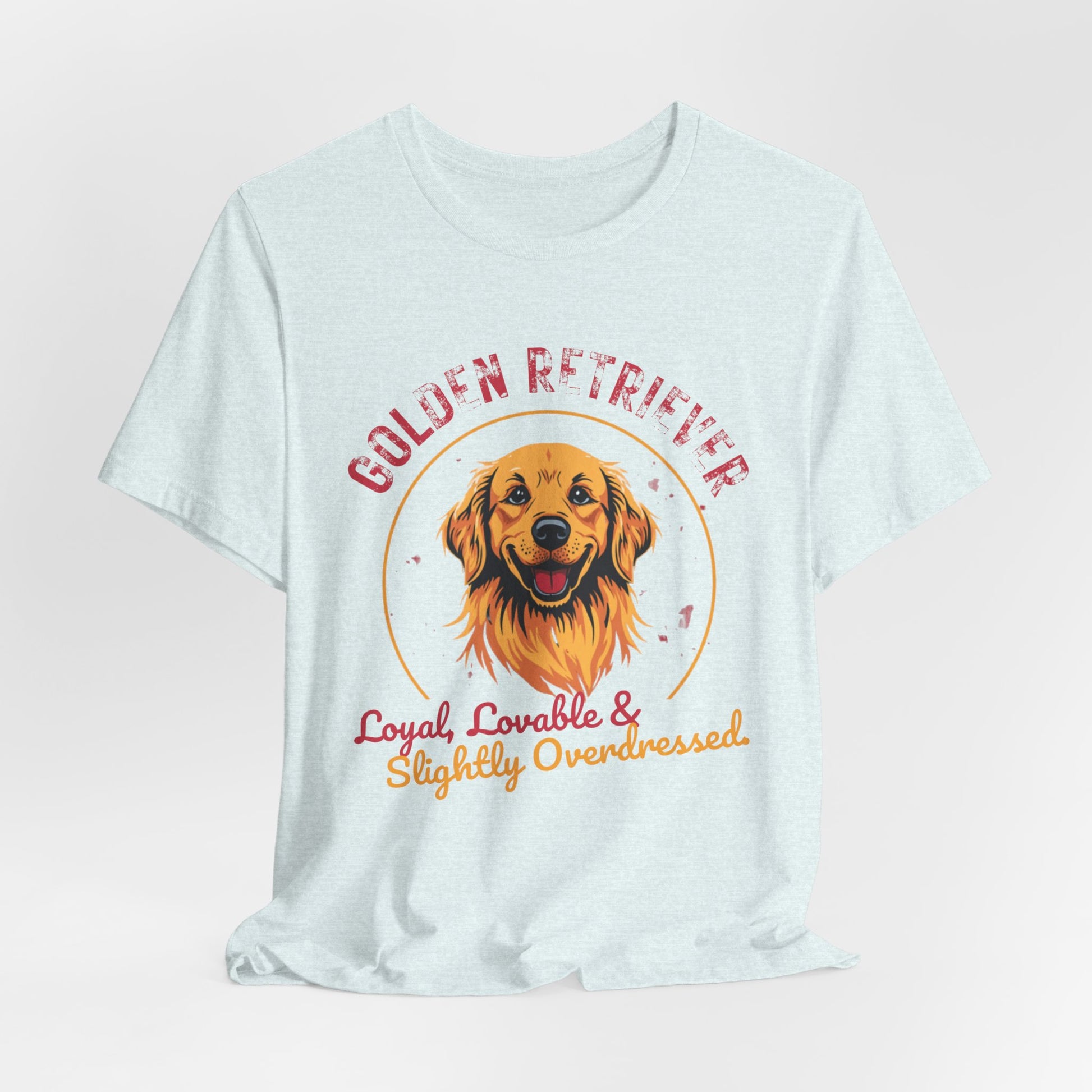 Golden Retriever funny t-shirt variant 49 - Golden Retriever Funny T-Shirt - Loyal Lovable & Slightly Overdressed - black