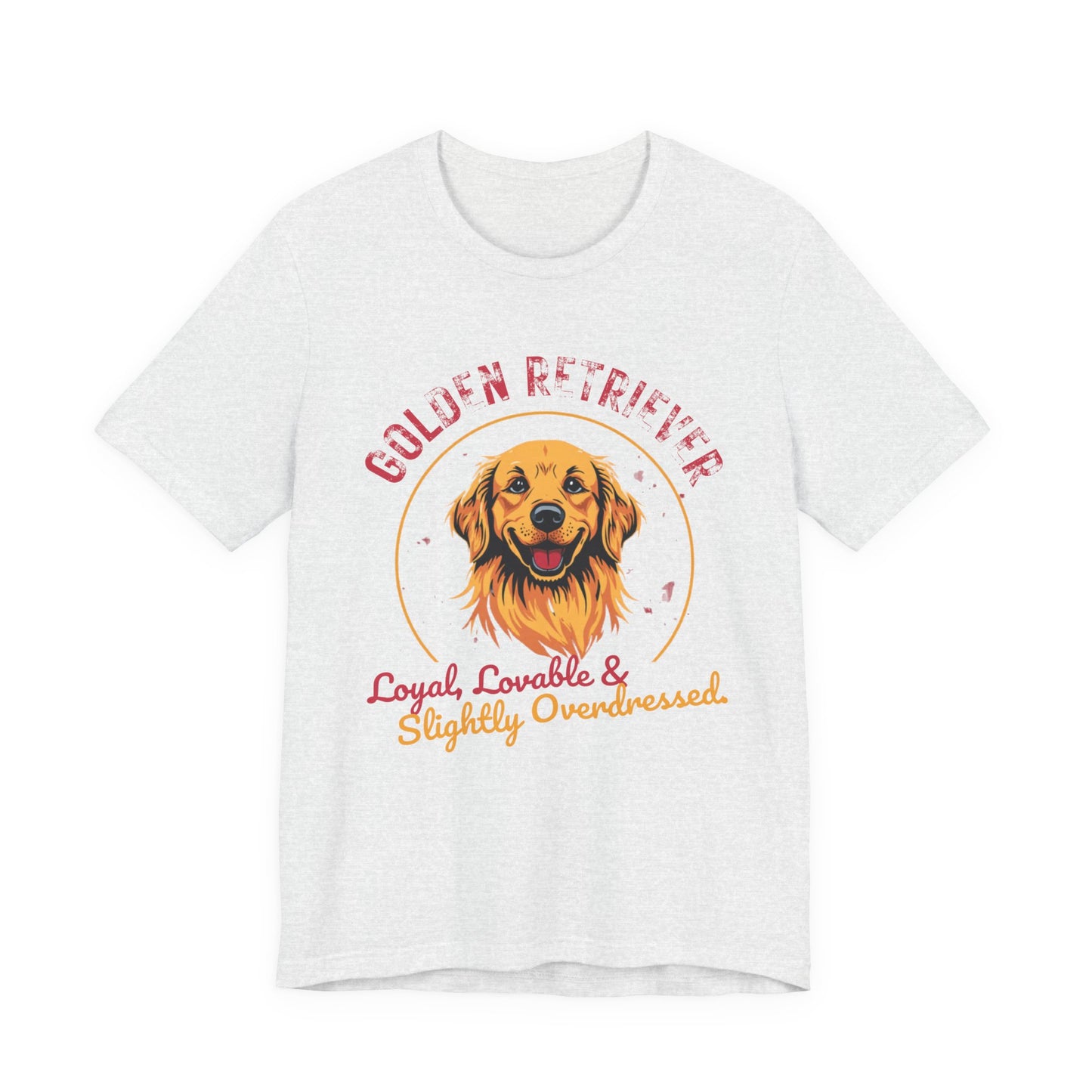 Golden Retriever funny t-shirt variant 2 - Golden Retriever Funny T-Shirt - Loyal Lovable & Slightly Overdressed - black