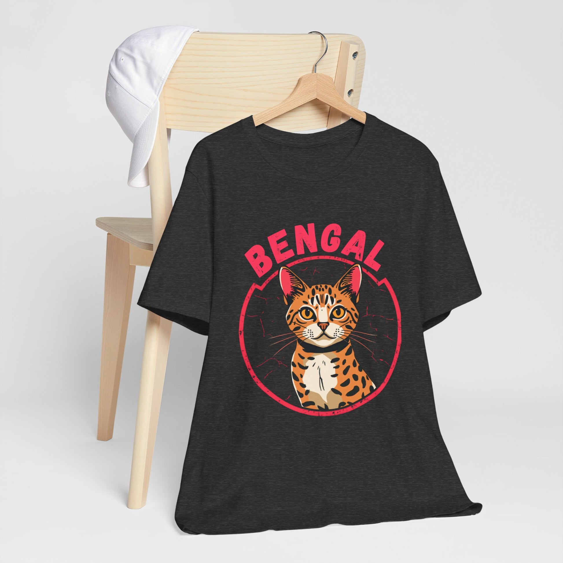 Bengal funny t-shirt variant 71 - Bengal Cat Funny T-Shirt - Wild At Heart Spoiled At Home - black