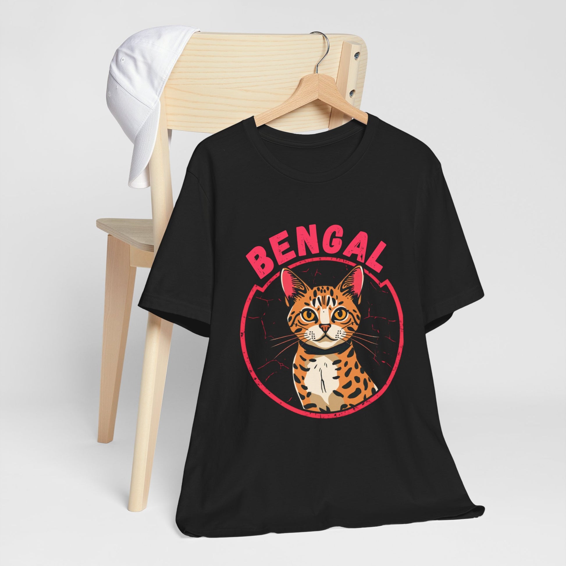 Bengal funny t-shirt variant 35 - Bengal Cat Funny T-Shirt - Wild At Heart Spoiled At Home - black