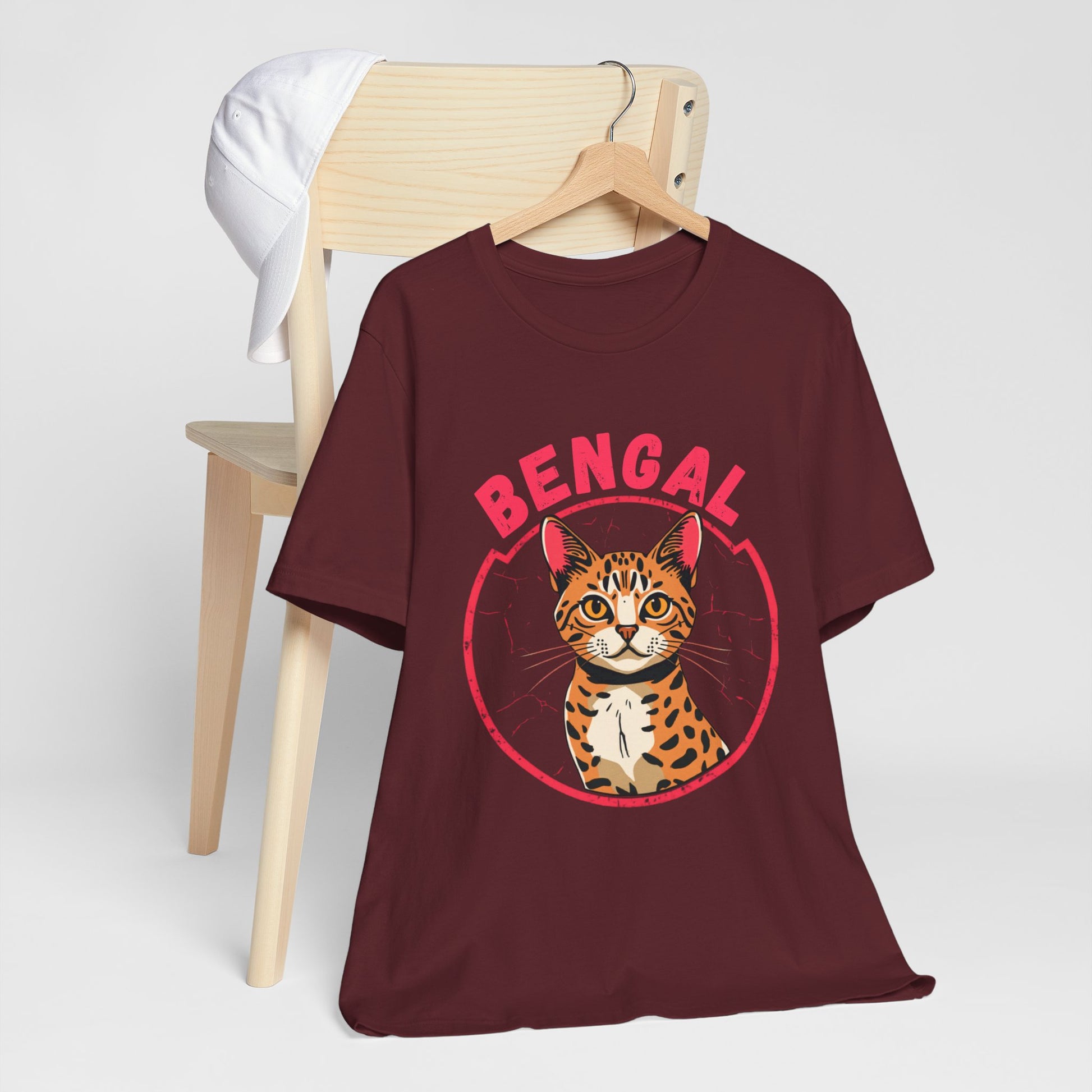 Bengal funny t-shirt variant 91 - Bengal Cat Funny T-Shirt - Wild At Heart Spoiled At Home - black