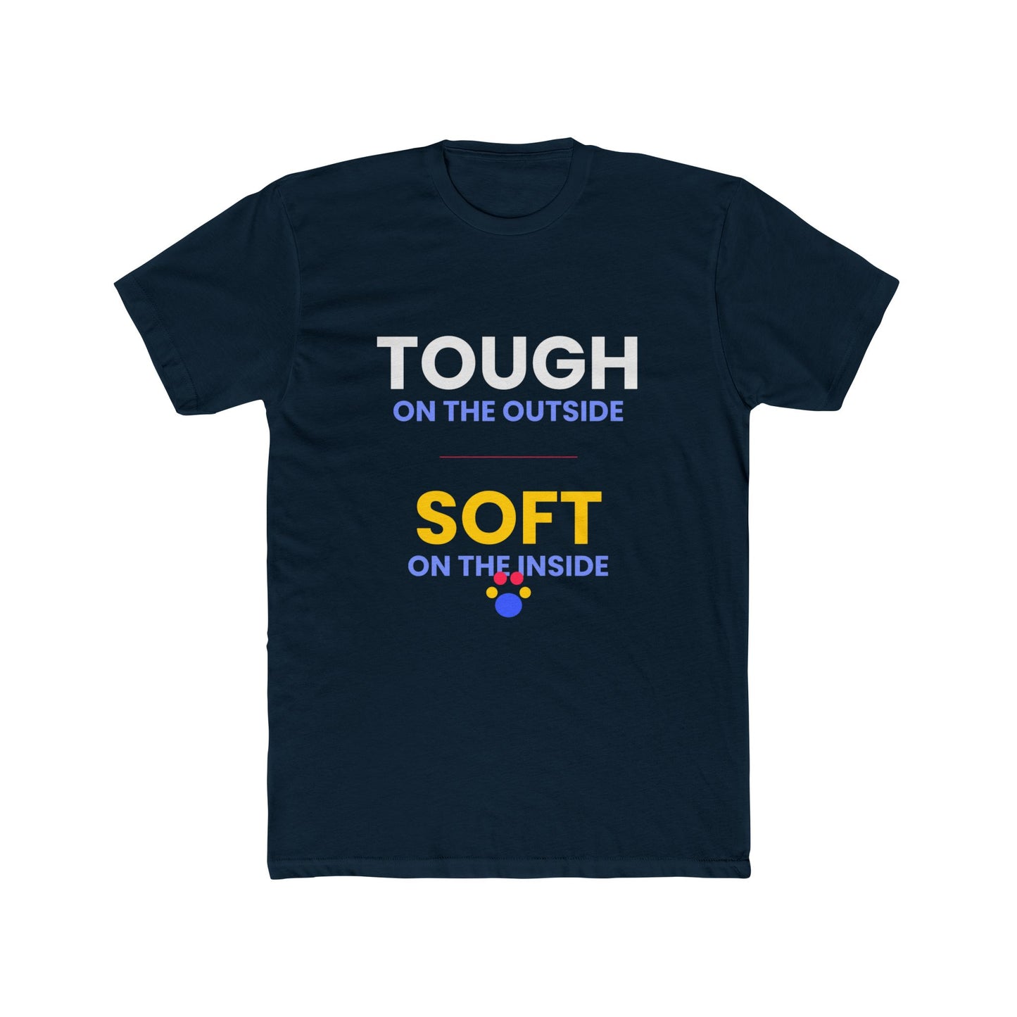 Bulldog funny t-shirt variant 3 - Bulldog - Tough On The Outside / Soft On The Inside - black
