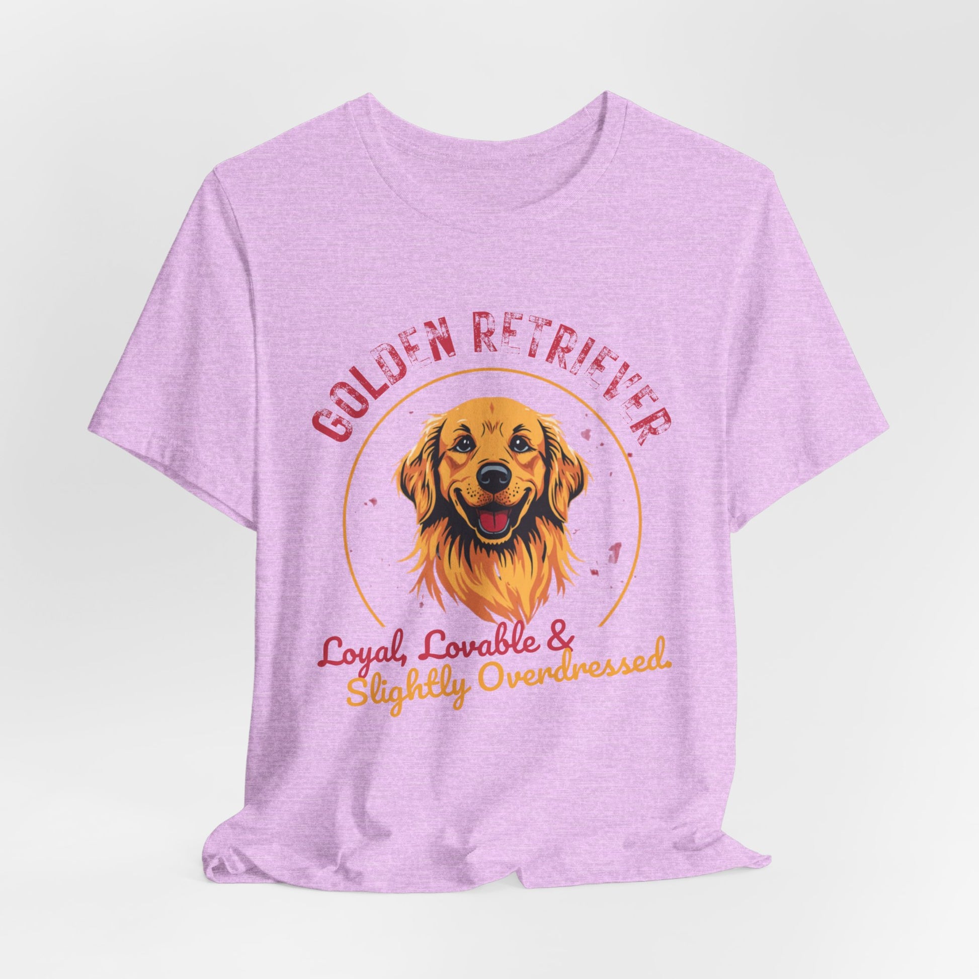 Golden Retriever funny t-shirt variant 70 - Golden Retriever Funny T-Shirt - Loyal Lovable & Slightly Overdressed - black