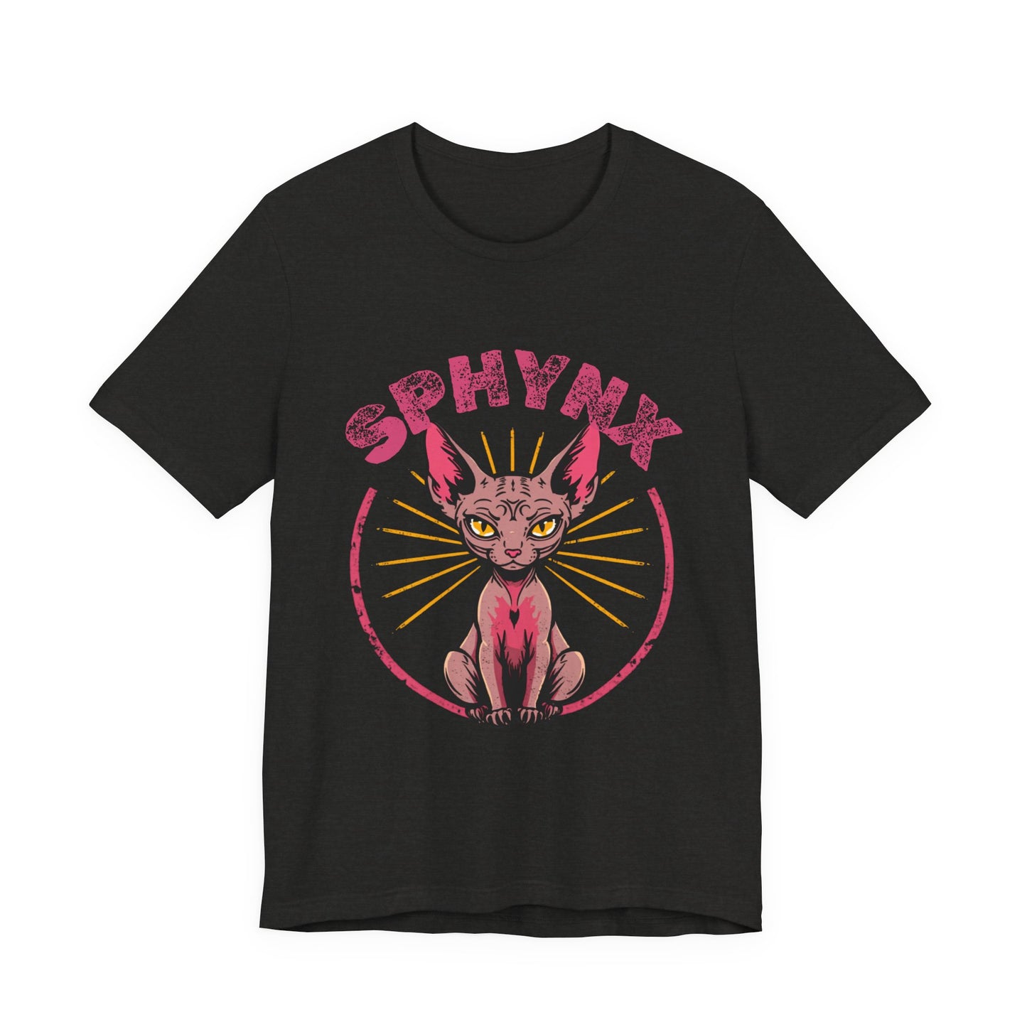 Cat funny t-shirt variant 6 - Sphynx Cat Funny T-Shirt - Naked & Unbothered - black
