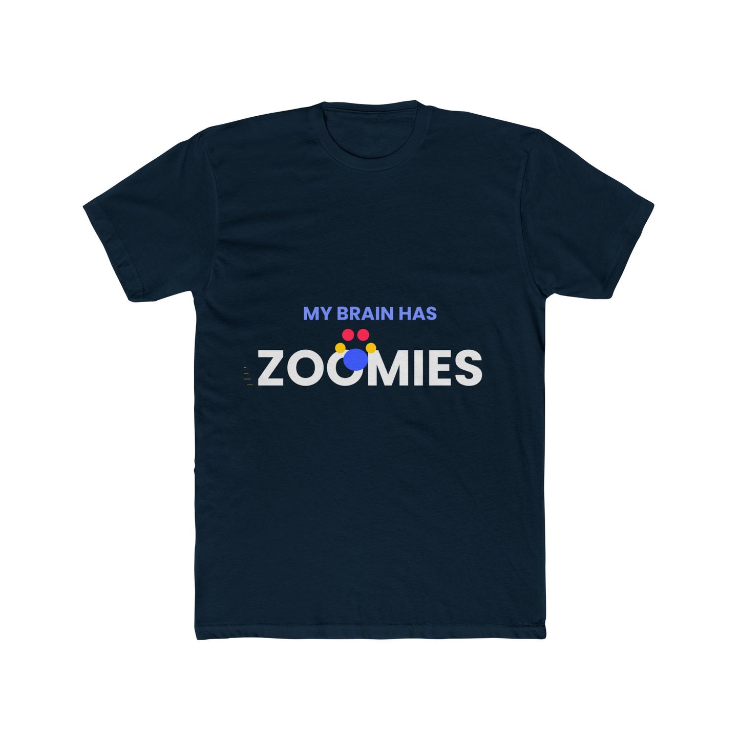 Border Collie funny t-shirt variant 3 - Border Collie - My Brain Has Zoomies - black